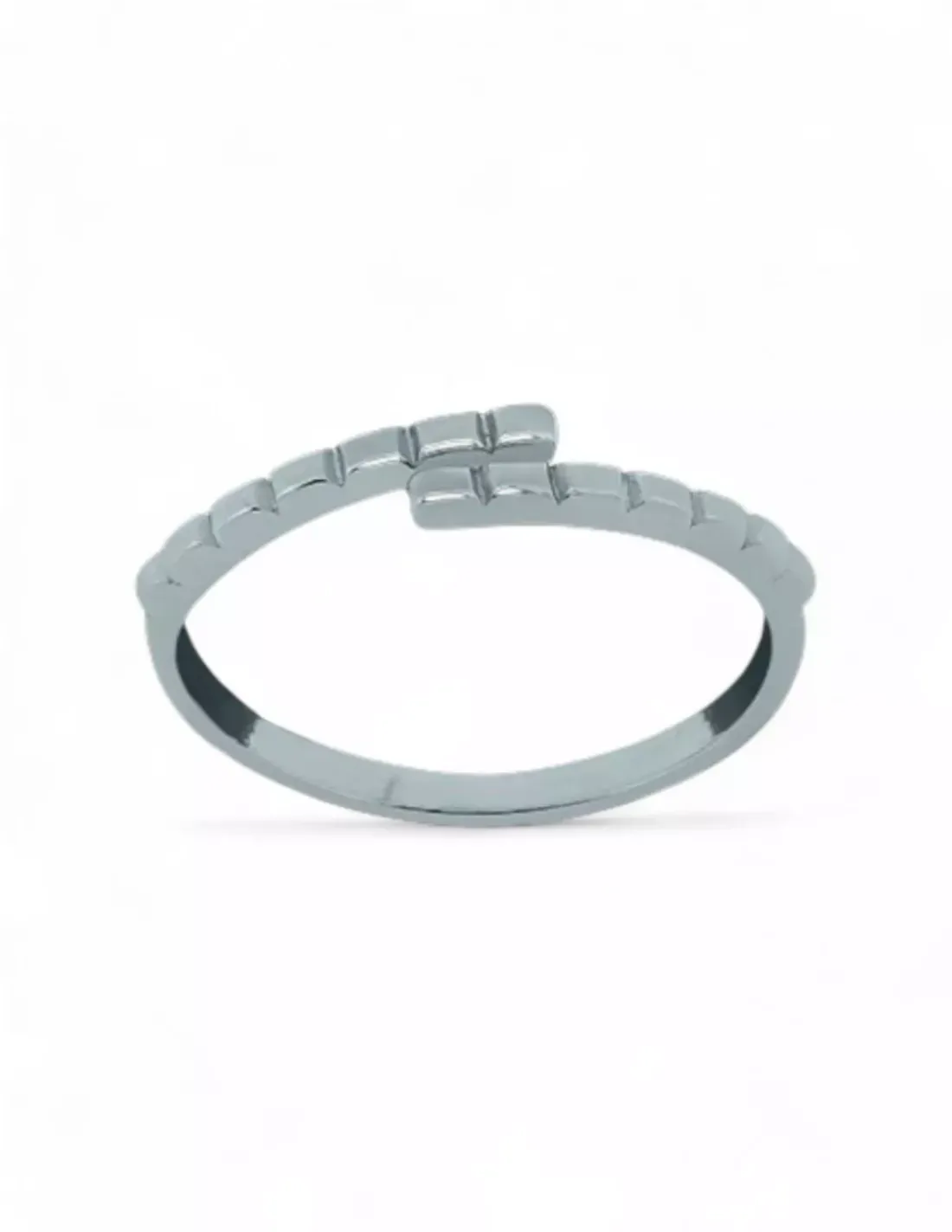 Sale Anillo abierto ajustable cruzado tallado plata 925 Anillos De Plata | Anillos