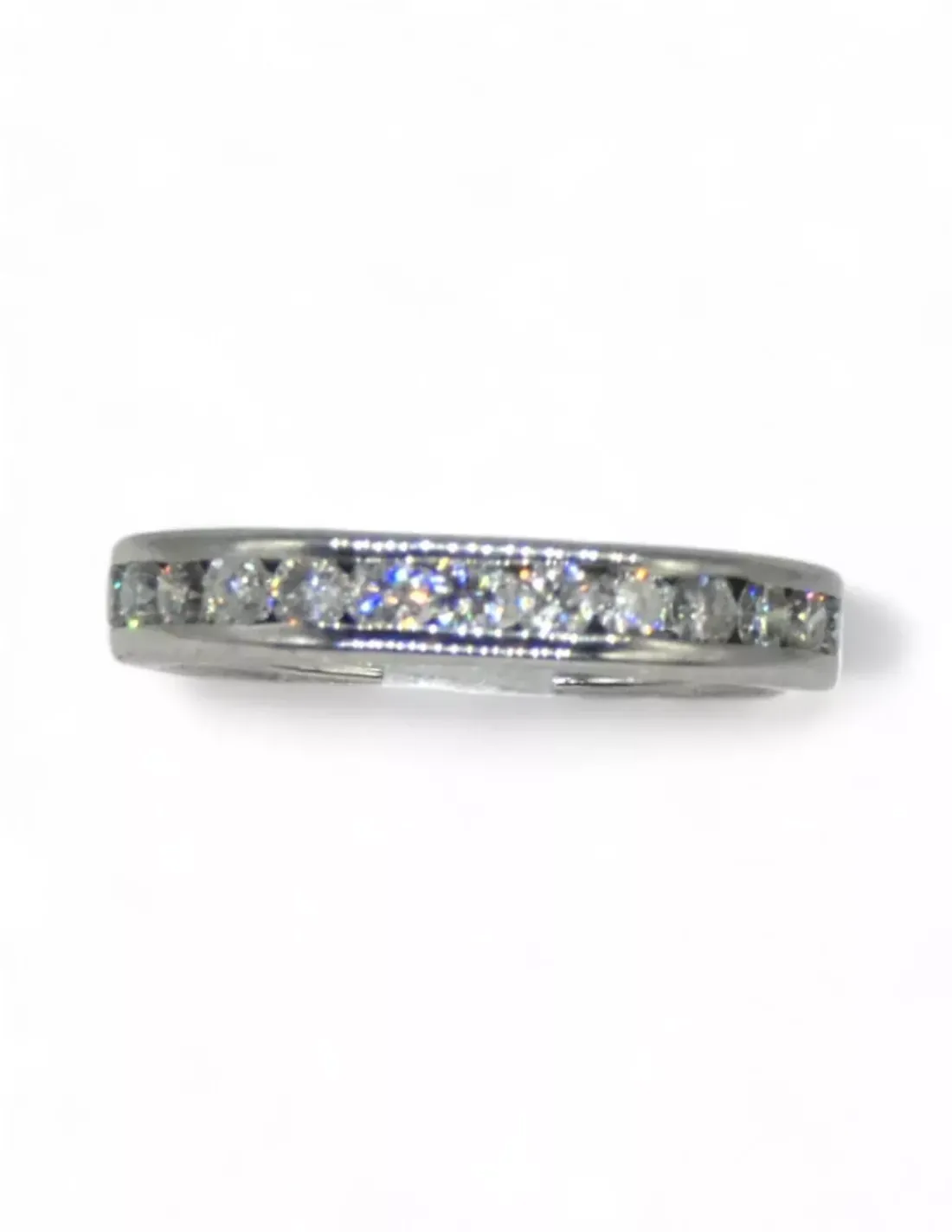 Online Anillo alrededor con diamantes oro blanco 18k - T.12 Anillos De Oro | Anillos