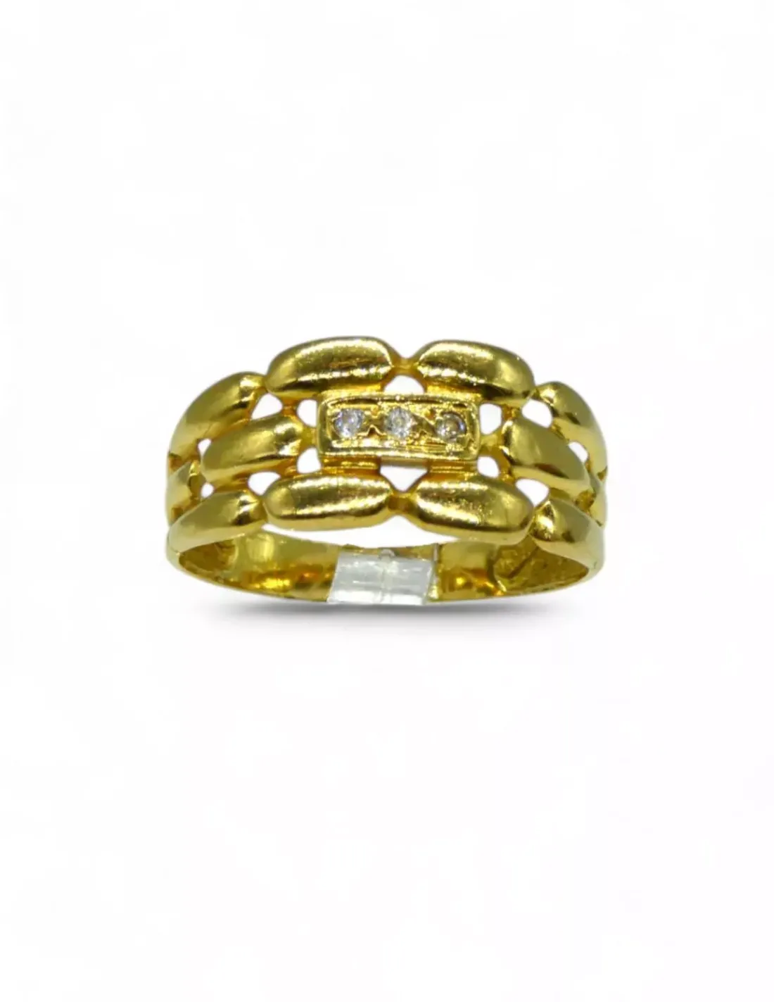 Online Anillo bismark circonitas oro 18k - T.21 Anillos De Oro | Anillos