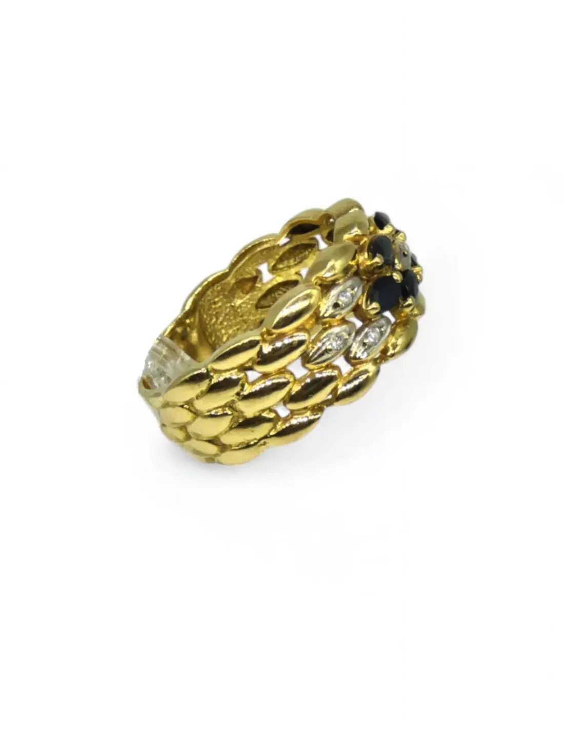Cheap Anillo bismark con piedras y diamantes oro 18k - T.17 Anillos Con Brillantes | Anillos De Oro