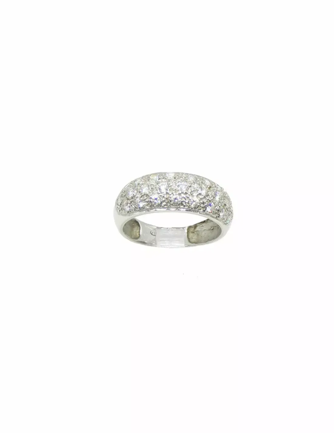 Fashion Anillo circonitas oro blanco 18k - T.11 Anillos De Oro Blanco | Anillos