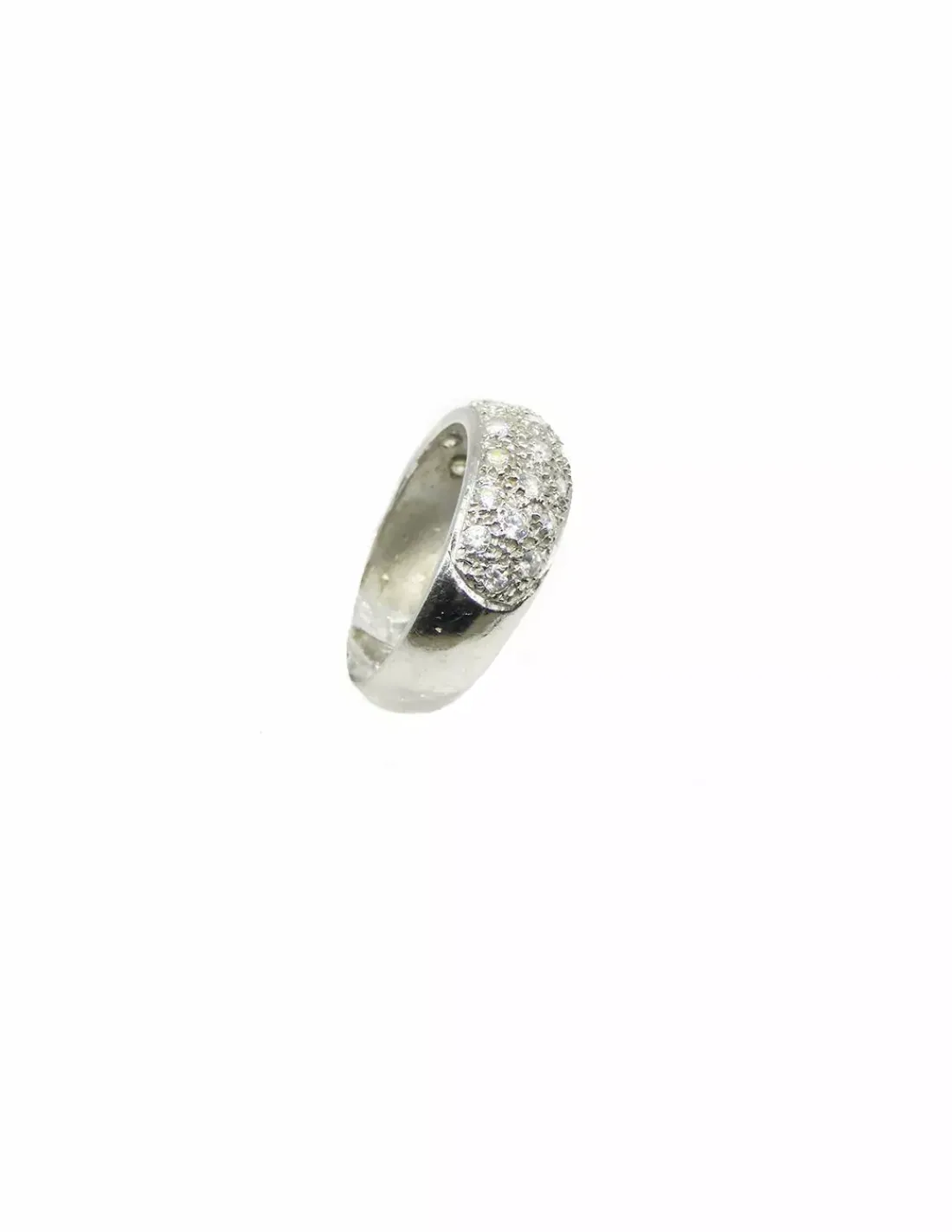 Fashion Anillo circonitas oro blanco 18k - T.11 Anillos De Oro Blanco | Anillos