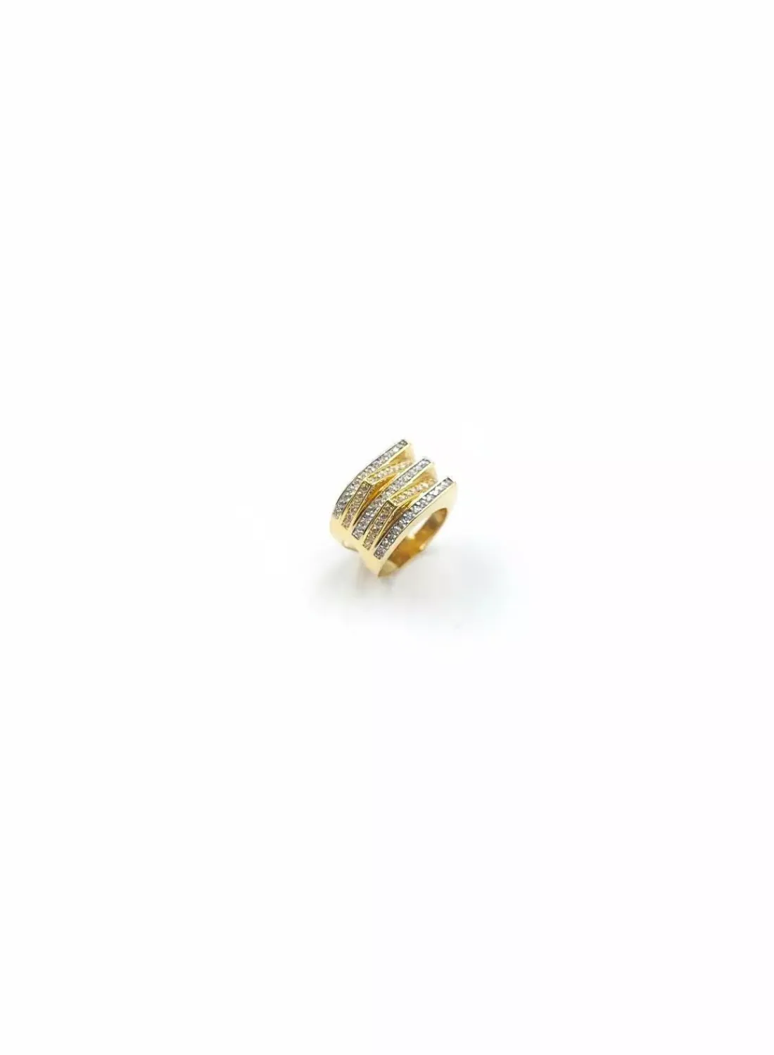 Hot Anillo circonitas oro 18k - T.19 Anillos De Oro | Anillos