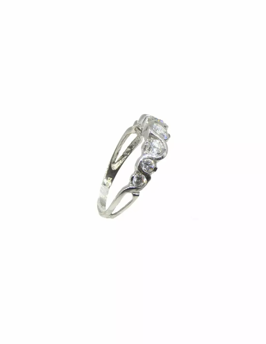 Best Sale Anillo con circonitas blancas oro blanco 18k - T.15 Anillos De Oro Blanco | Anillos