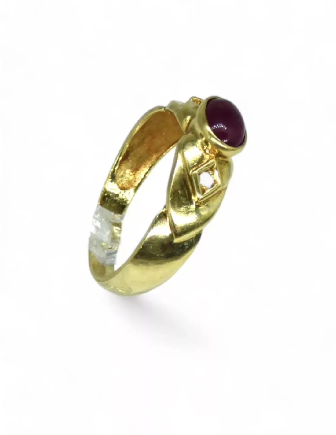 Cheap Anillo con piedra roja oro 18k - T.14 Anillos De Oro | Anillos