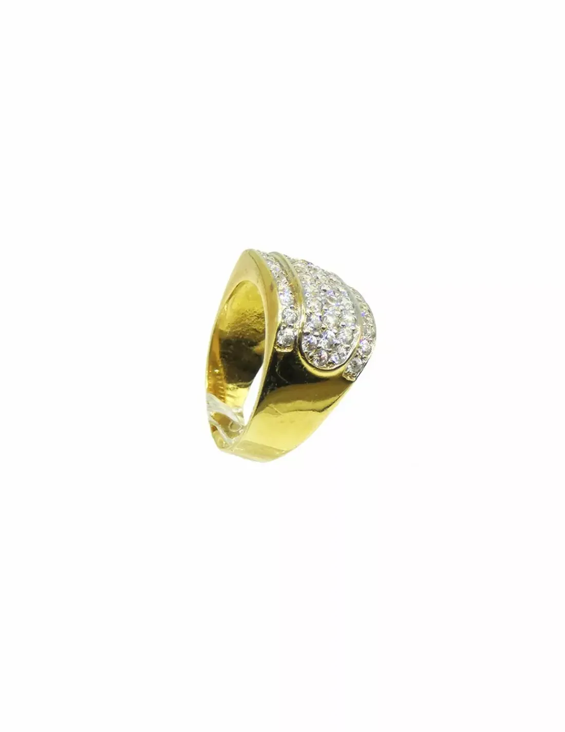 Hot Anillo cuadrado circonitas oro 18k - T.15 Anillos De Oro | Anillos