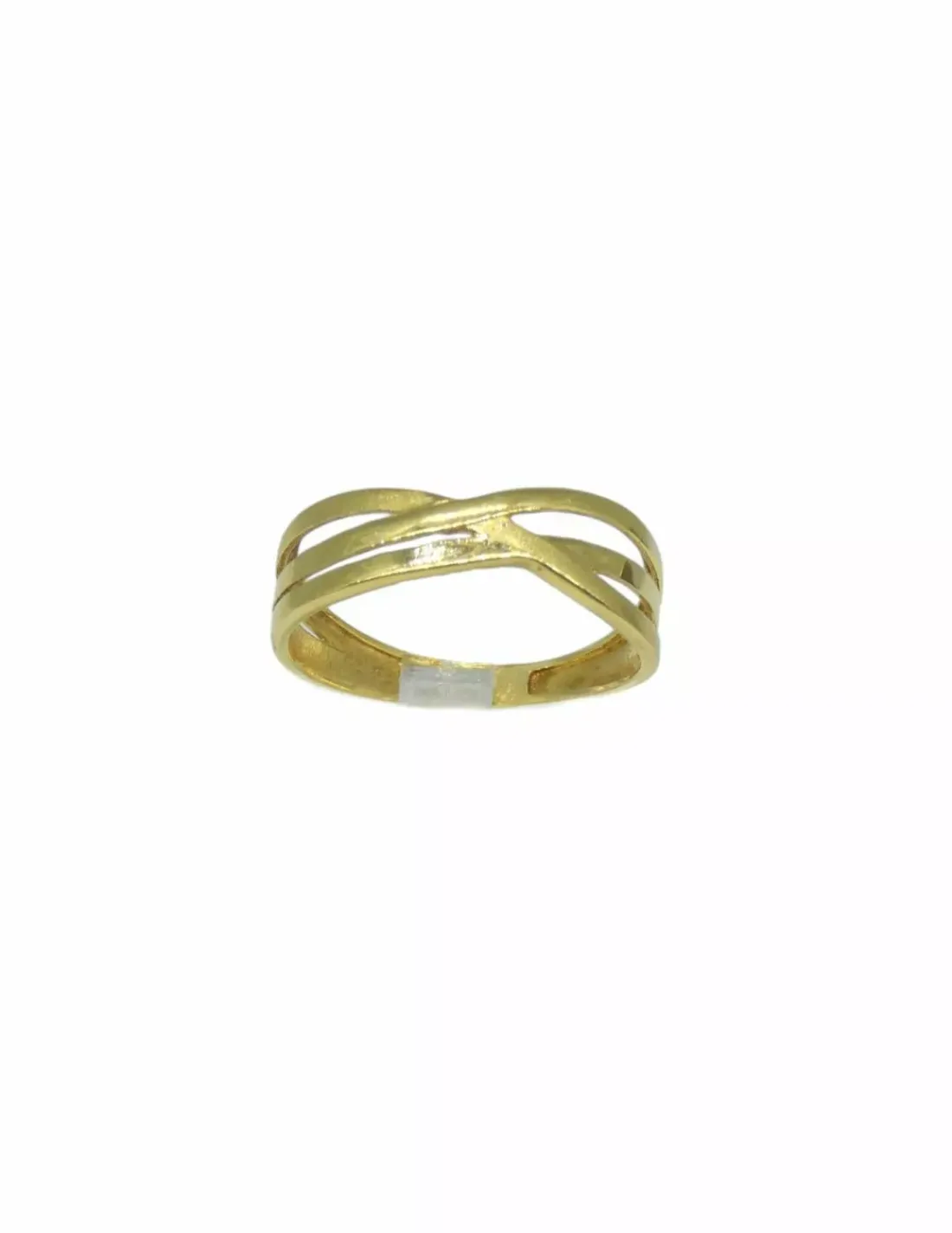 Store Anillo enlazado ondas oro 18k- T.15 Anillos De Oro | Anillos