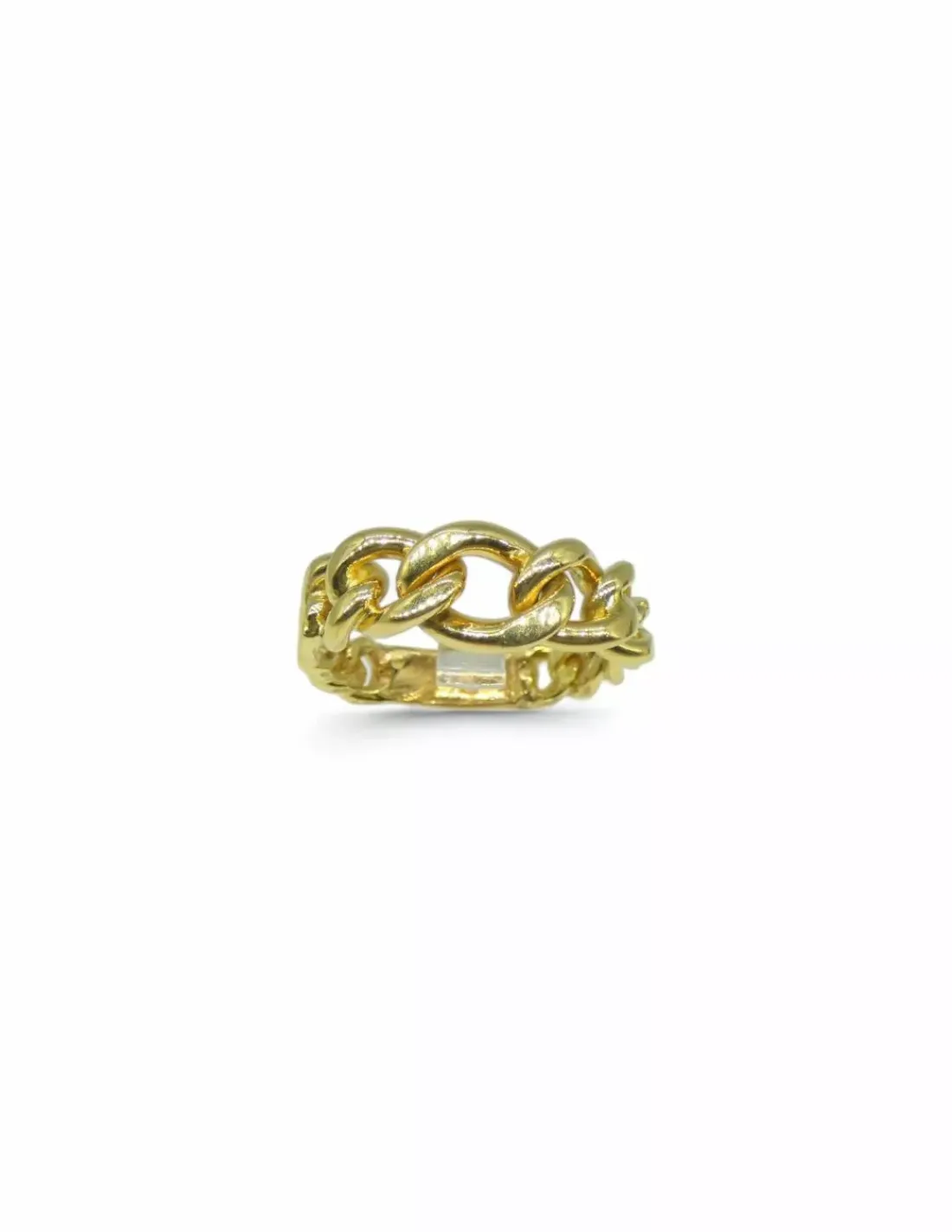 Clearance Anillo eslabón cadena en oro de 18k - T.18 Anillos De Oro | Anillos