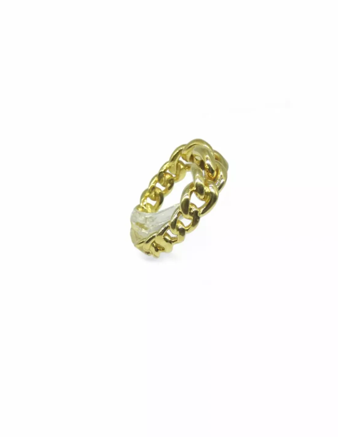 Clearance Anillo eslabón cadena en oro de 18k - T.18 Anillos De Oro | Anillos