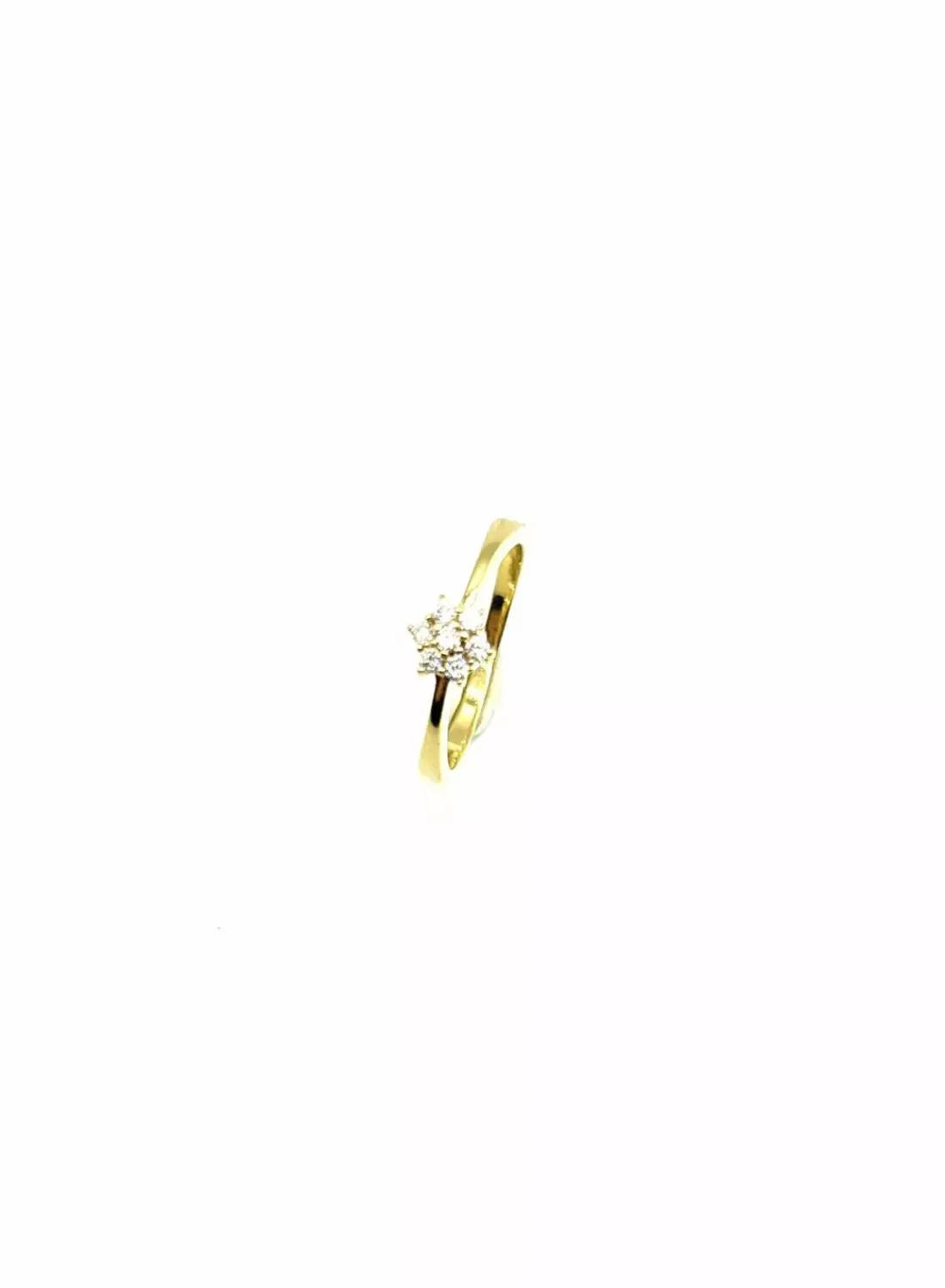 Outlet Anillo flor circonitas oro 18k - T.13 Anillos De Oro | Anillos