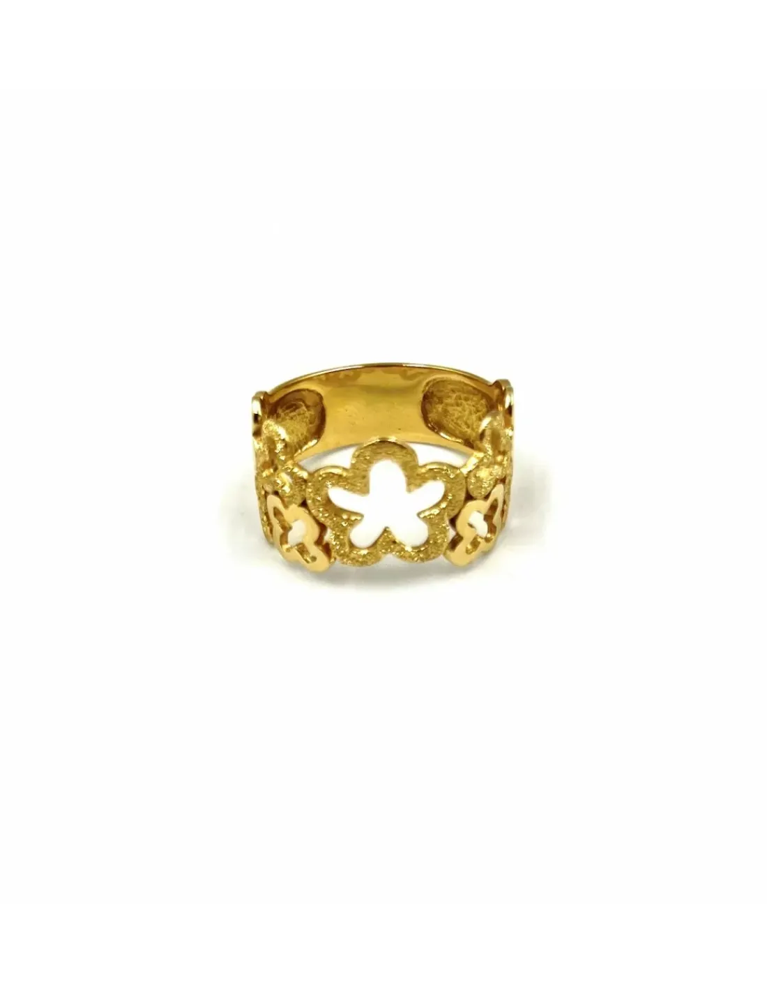 Hot Anillo flores caladas 18k - T.16 Anillos De Oro | Anillos