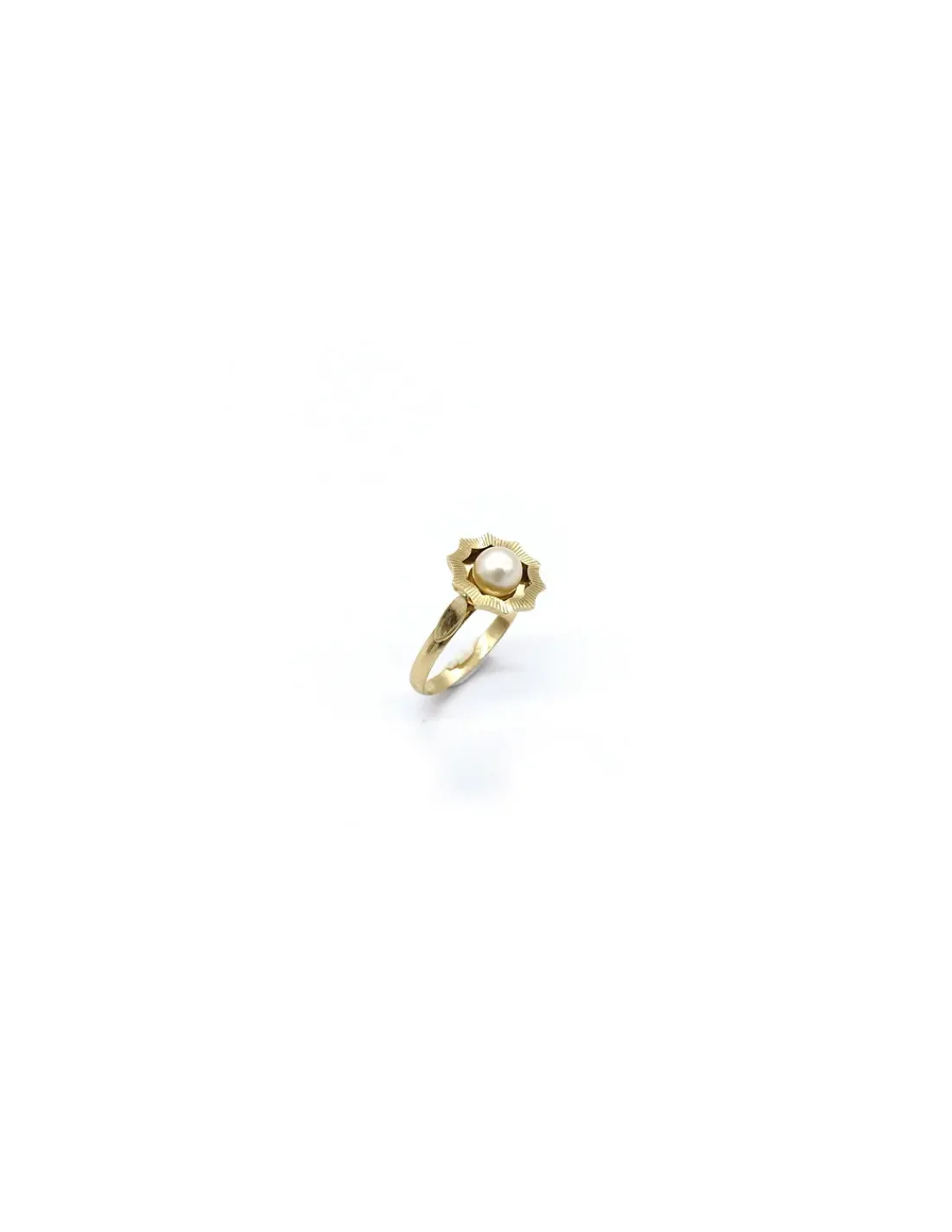 Fashion Anillo labrado y perla oro 18k - T.13 Anillos De Oro | Anillos