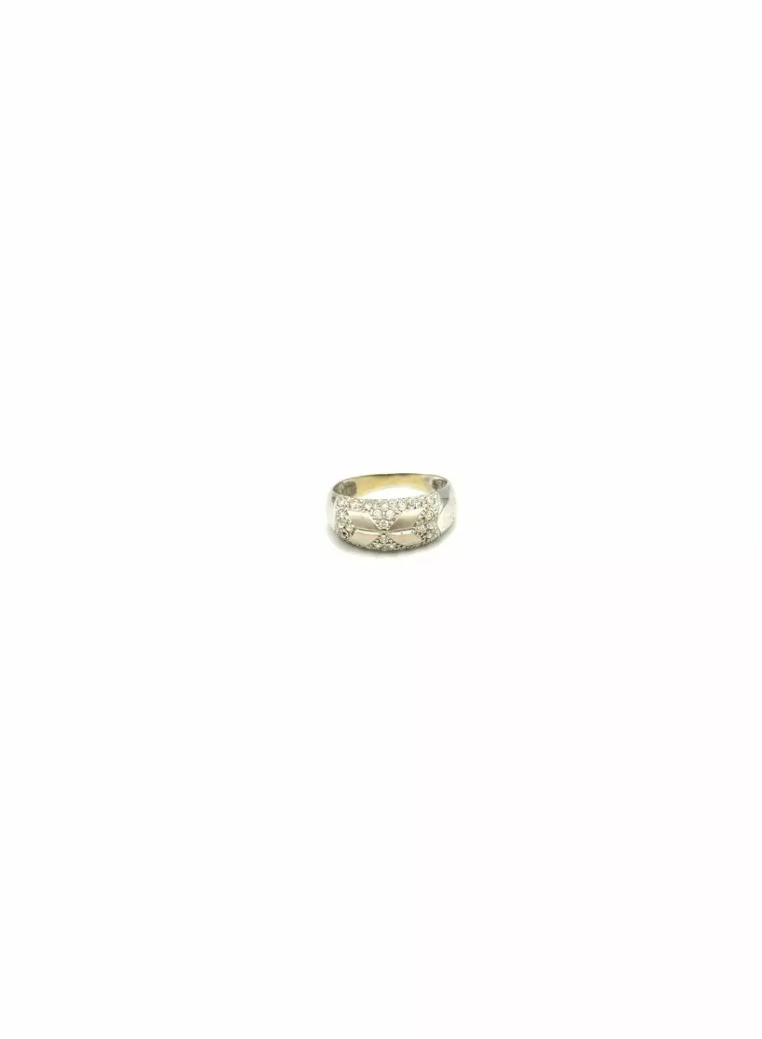 Hot Anillo oro blanco circonitas 18k - T.14 Anillos De Oro Blanco | Anillos