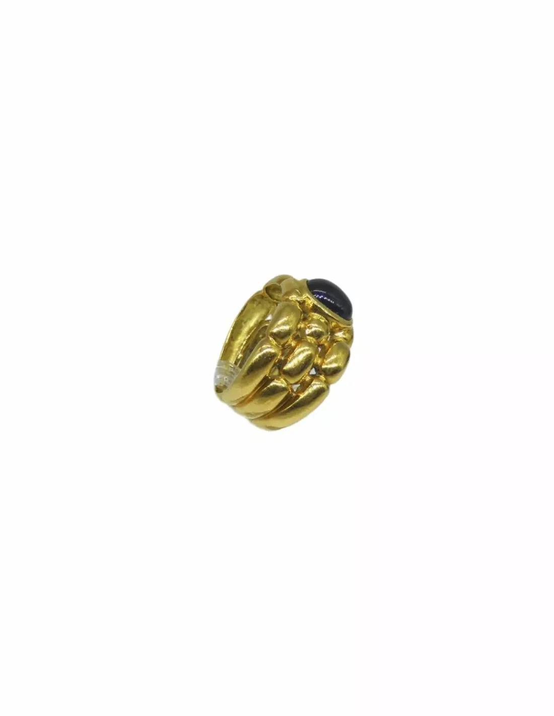 Shop Anillo perla azul relieve oro 18k - T.11 Anillos De Oro | Anillos