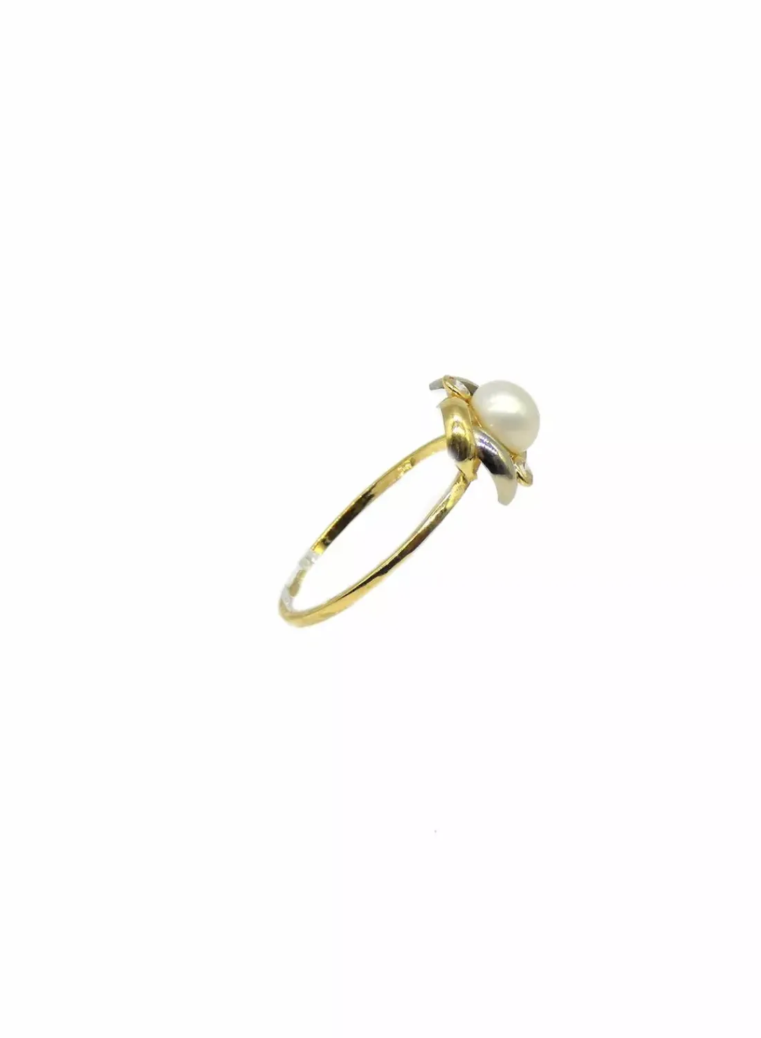 Store Anillo perla y circonita oro 18k - T.12 - 1,04gr Anillos De Oro | Anillos