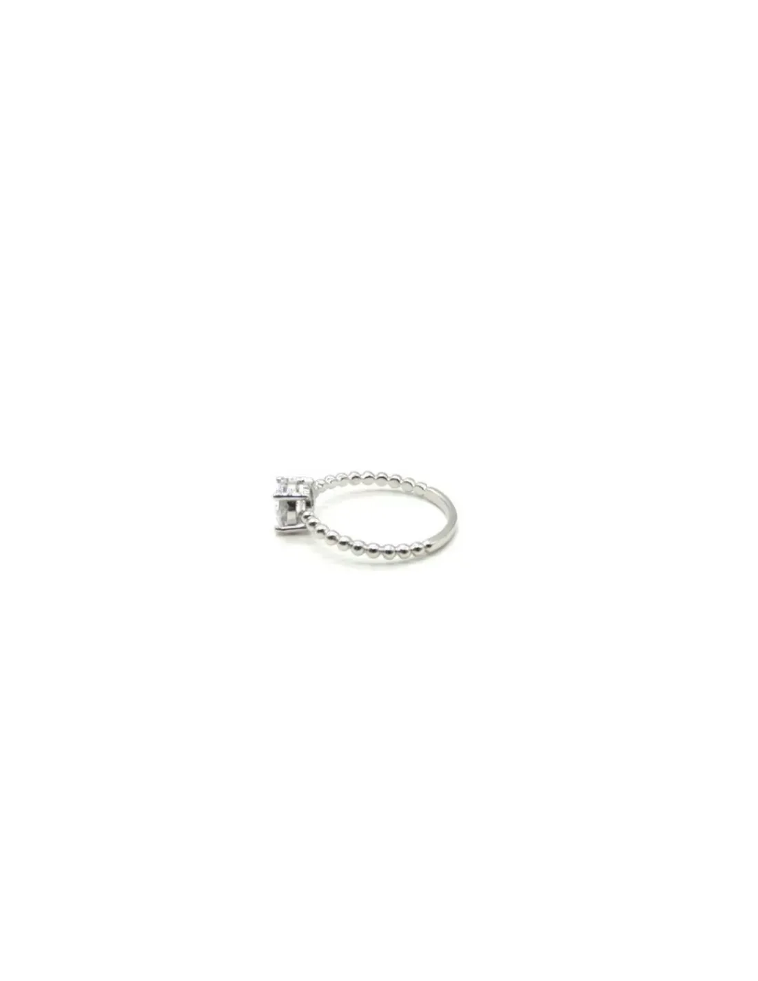 Best Anillo plata bolitas solitario 6mm en cuatro garras Anillos De Plata | Anillos