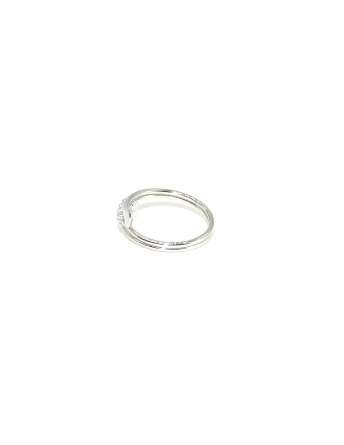 Online Anillo plata tres bandas ajustable circonitas Anillos De Plata | Anillos