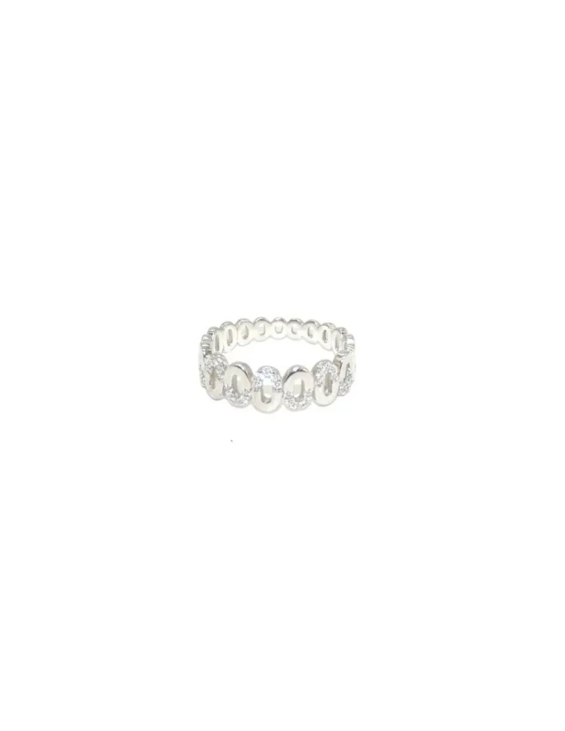 Best Sale Anillo plata zigzag circonitas y liso Anillos De Plata | Anillos