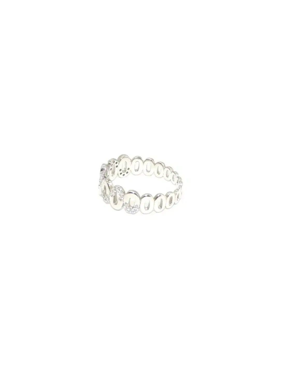 Best Sale Anillo plata zigzag circonitas y liso Anillos De Plata | Anillos