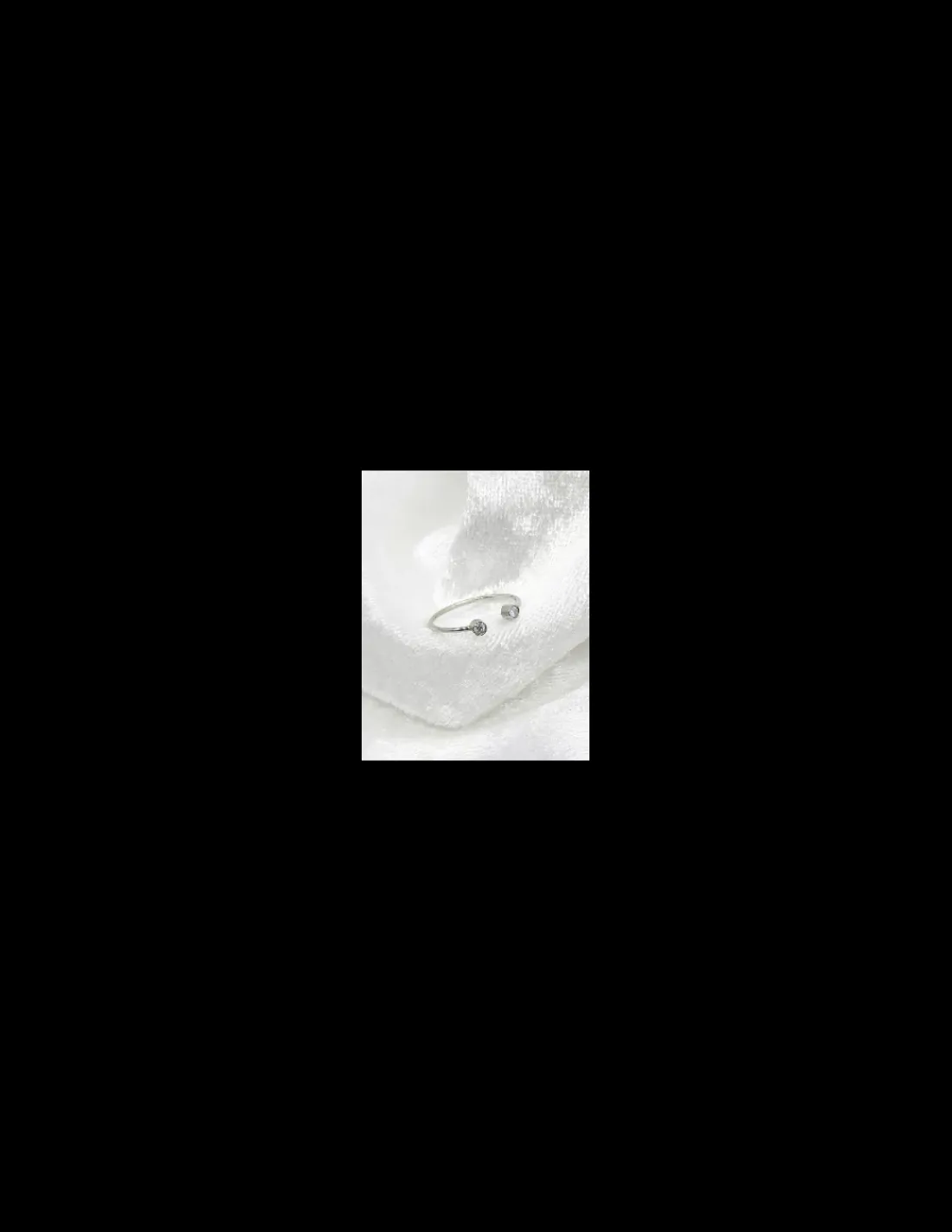 Clearance Anillo PLATINO abierto diamantes 0.06ct- T.11 Platino | Anillos Con Brillantes