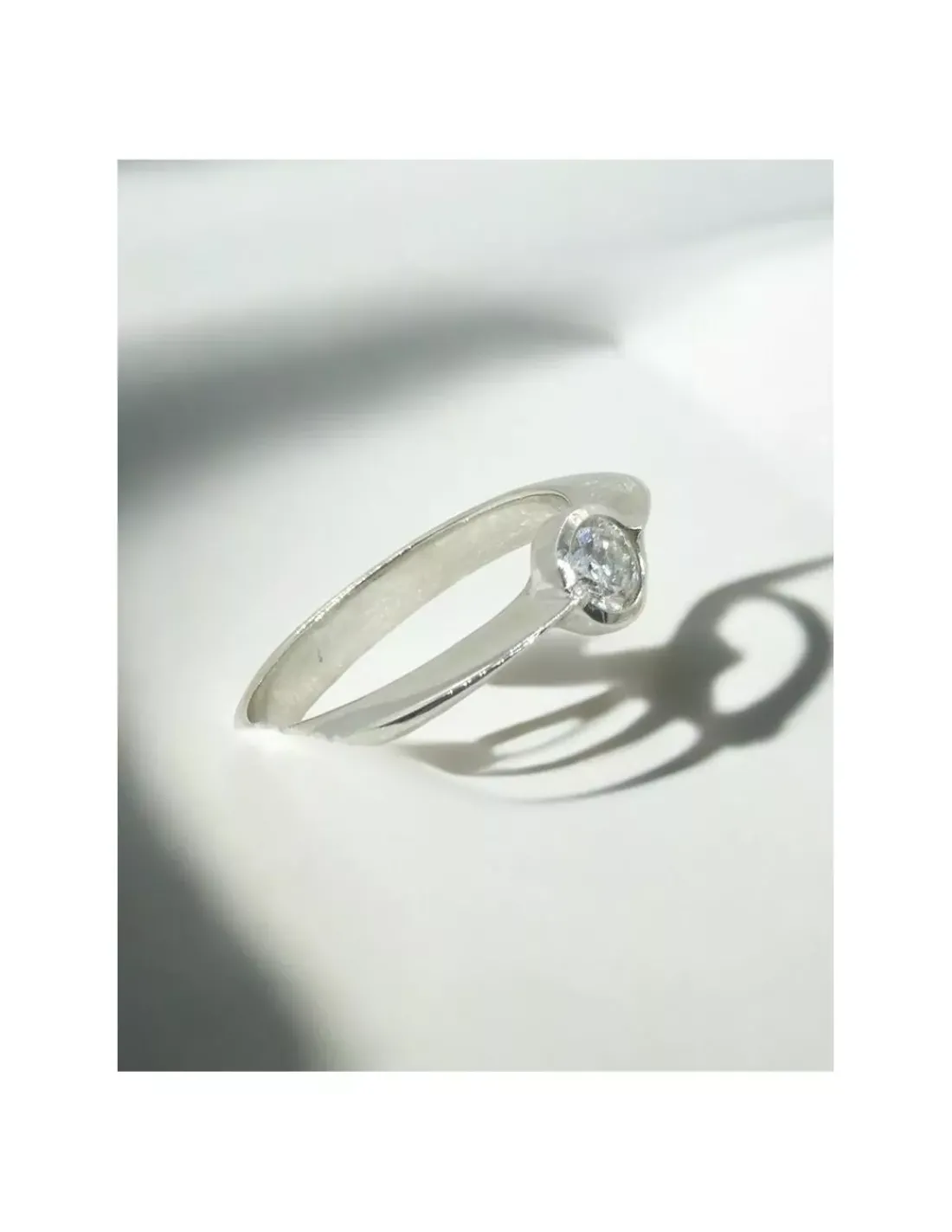 Outlet Anillo PLATINO chatón brillante 0.30ct - T.13 Platino | Anillos Con Brillantes