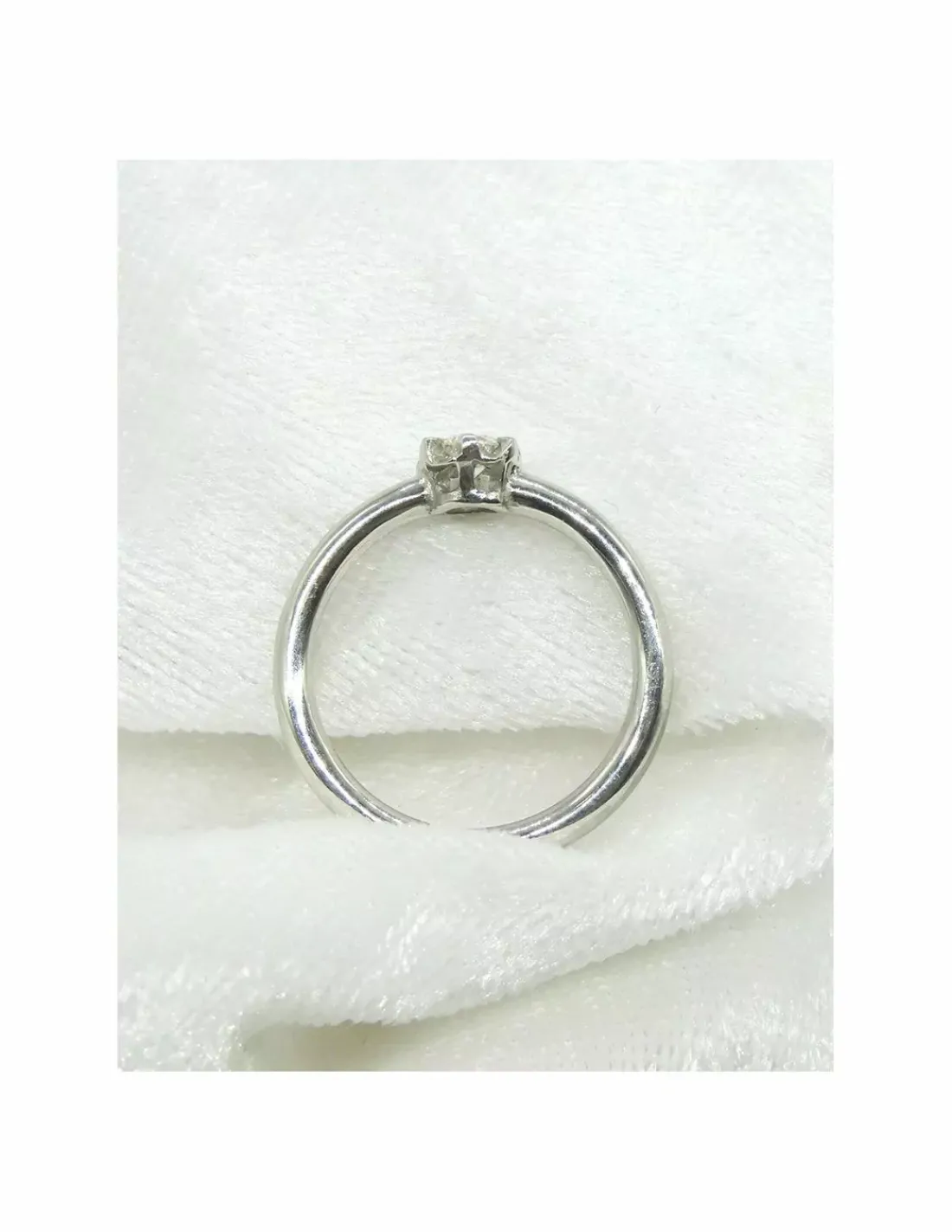 Best Sale Anillo PLATINO flor brillante 0.20ct - T.13 Platino | Anillos Con Brillantes