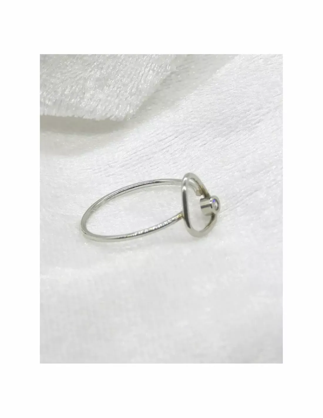 Best Anillo PLATINO triángulo diamante diamante 0.02ct- T.13 Platino | Anillos Con Brillantes