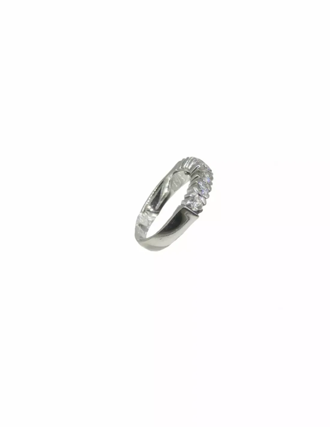 Store Anillo sexteto diamantes engarzados oro blanco 18k - T.14 Anillos Con Brillantes | Anillos De Oro Blanco