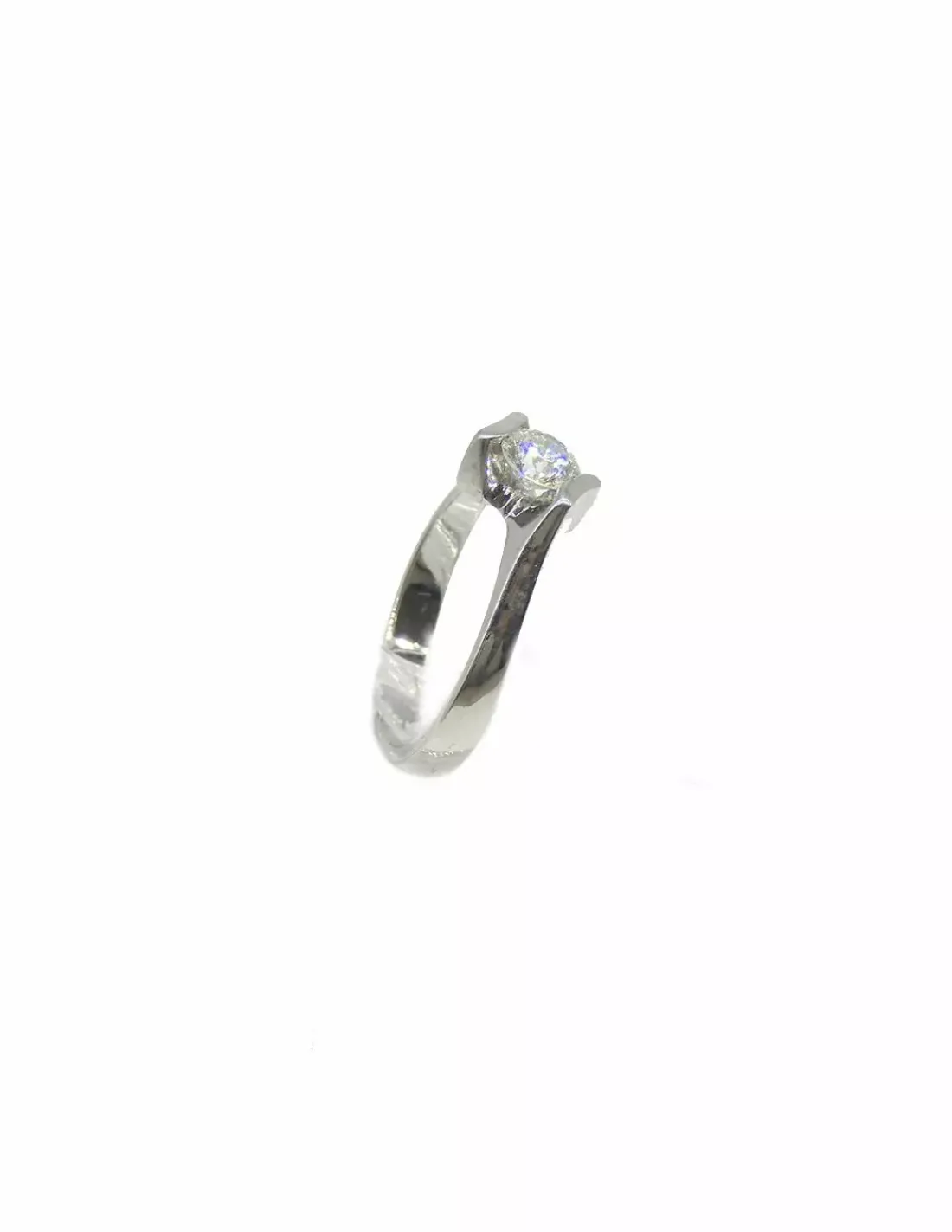 Store Anillo solitario abrazado con diamante oro 18k - T.11 Anillos Con Brillantes | Anillos De Oro