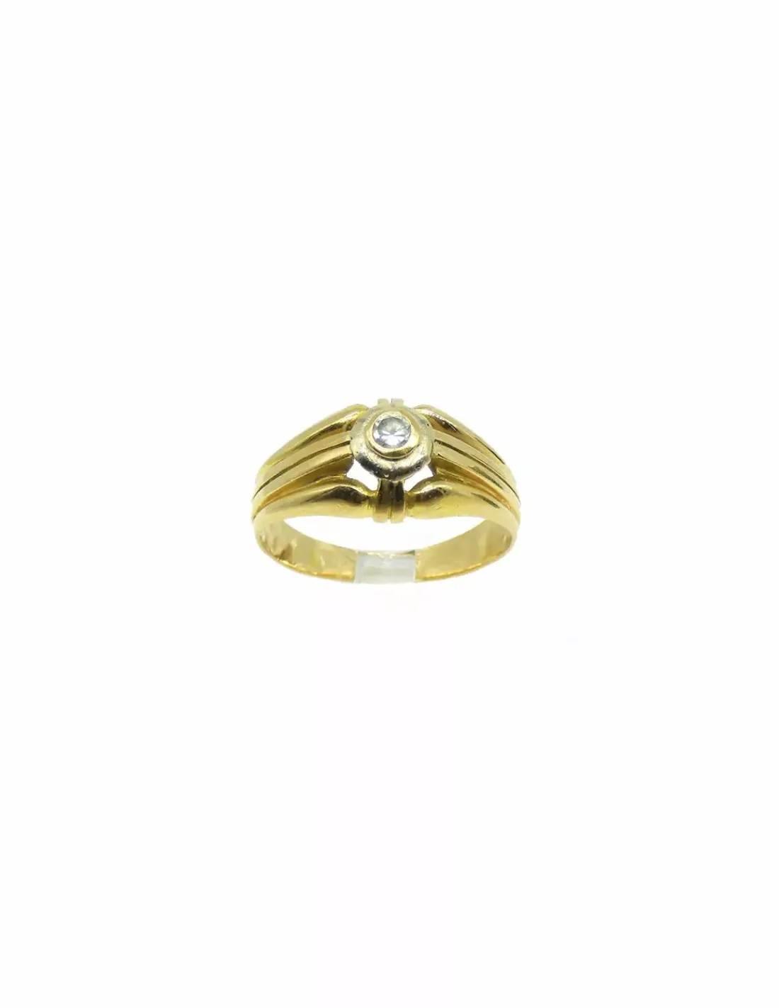 Best Anillo solitario con circonita oro 18k - T.18 - 5,5gr Anillos De Oro | Anillos