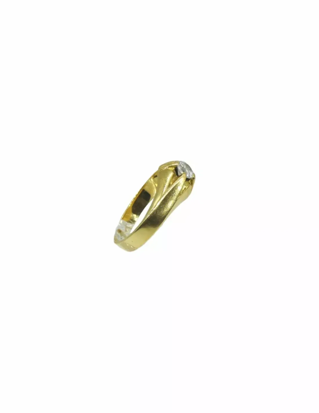 New Anillo solitario con circonita oro 18k - T.18 - 4,23gr Anillos De Oro | Anillos