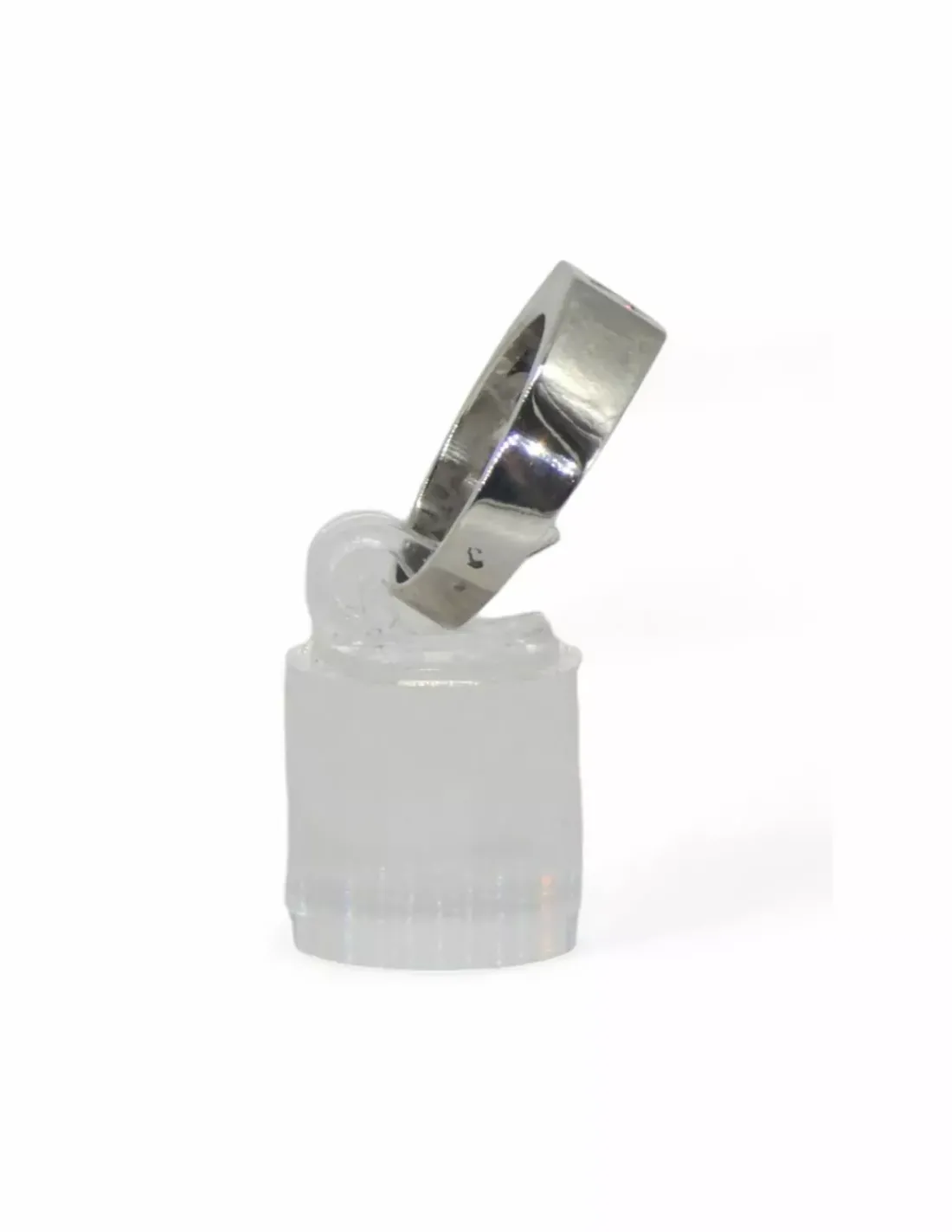 Outlet Anillo solitario con diamante oro blanco 18k - T.18 Anillos Con Brillantes | Anillos De Oro