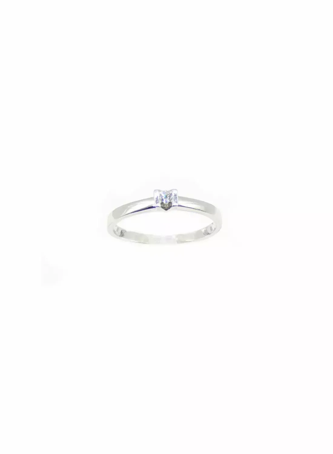 Cheap Anillo solitario con diamante oro blanco 18k - T.14 Anillos Con Brillantes | Anillos De Oro Blanco