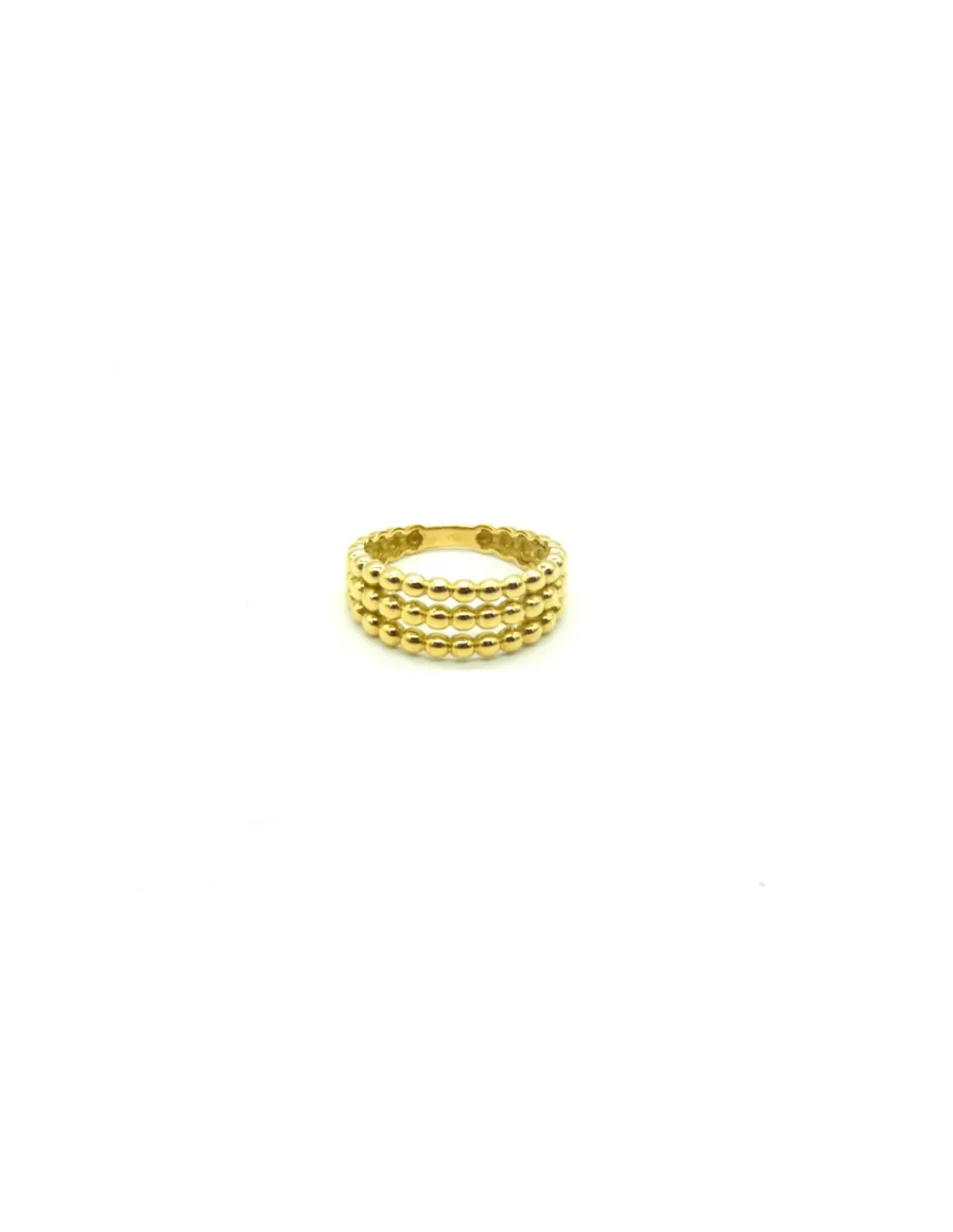 Sale Anillo triple aro bolitas oro 18k - T.13 Anillos De Oro | Anillos