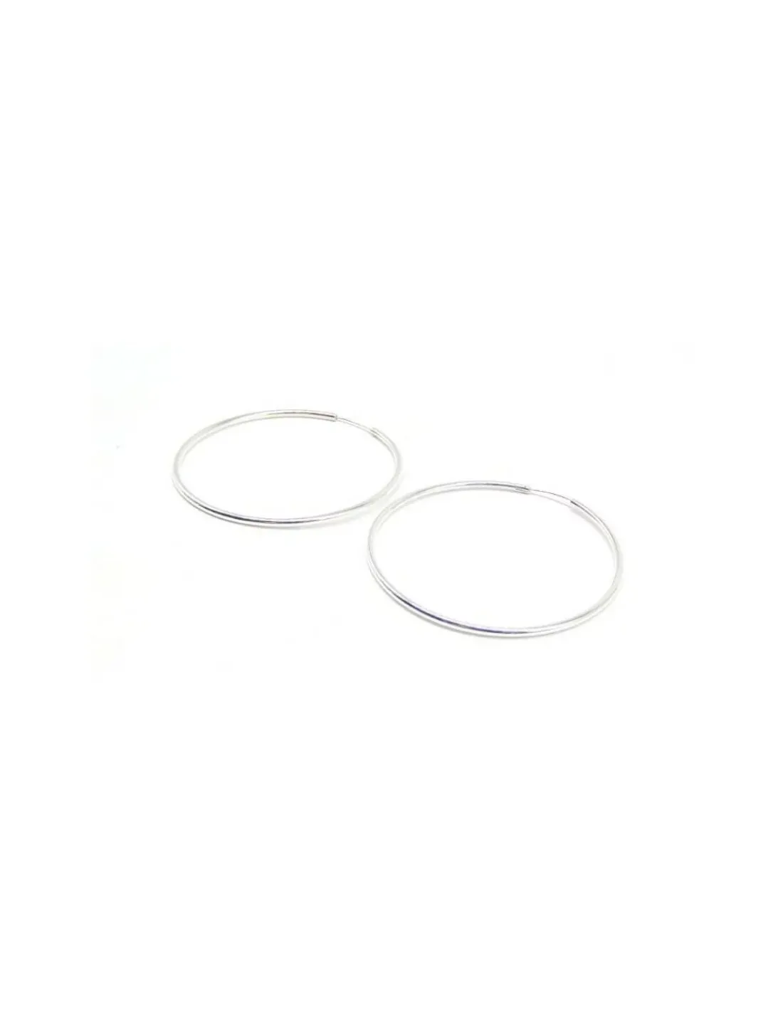 Shop Aros plata de Ley - 60 x 2mm Aros De Plata