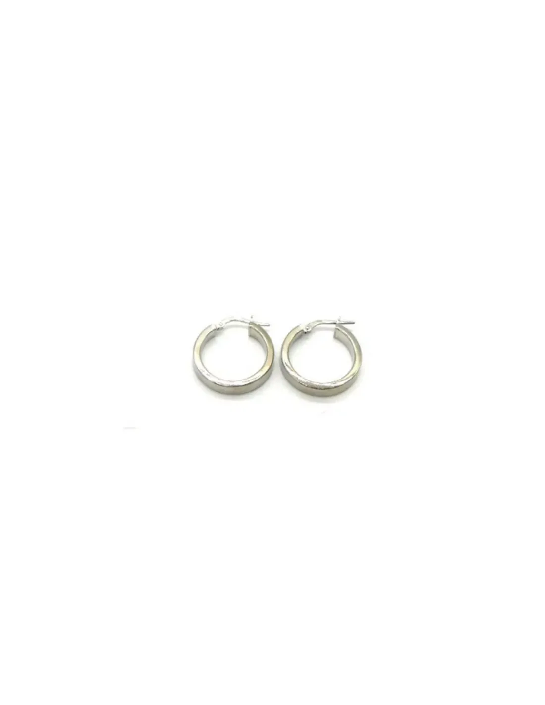 Cheap Aros tubo cuadrado plata 19 mm Aros De Plata