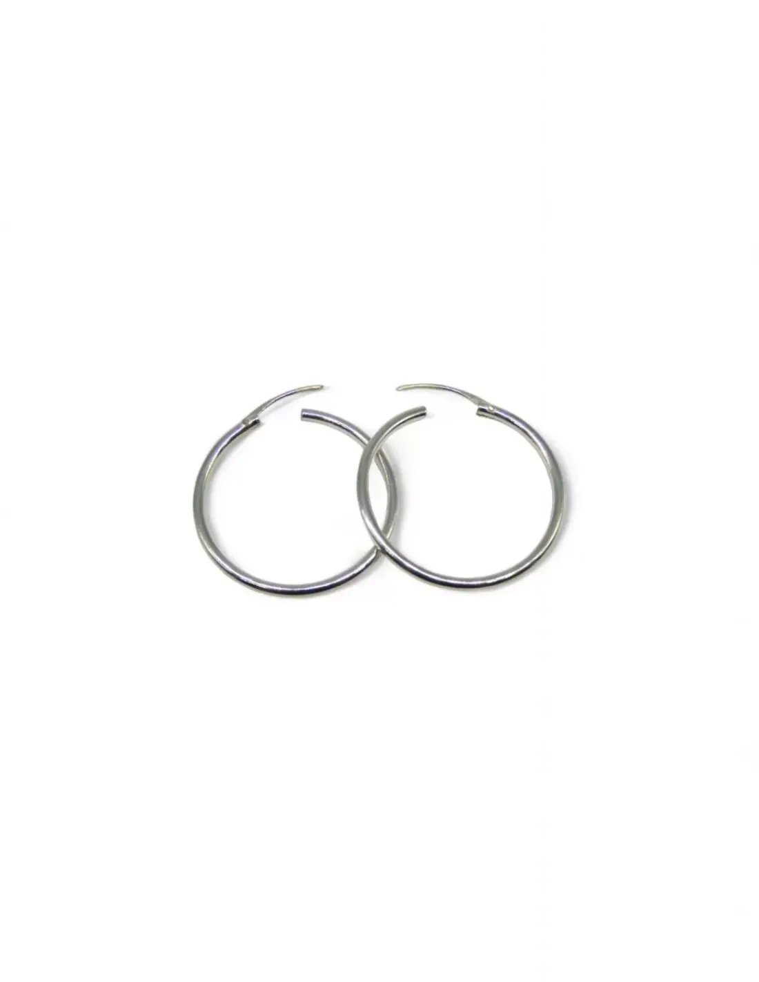 Clearance Aros tubo 30x2mm plata 925 Aros De Plata