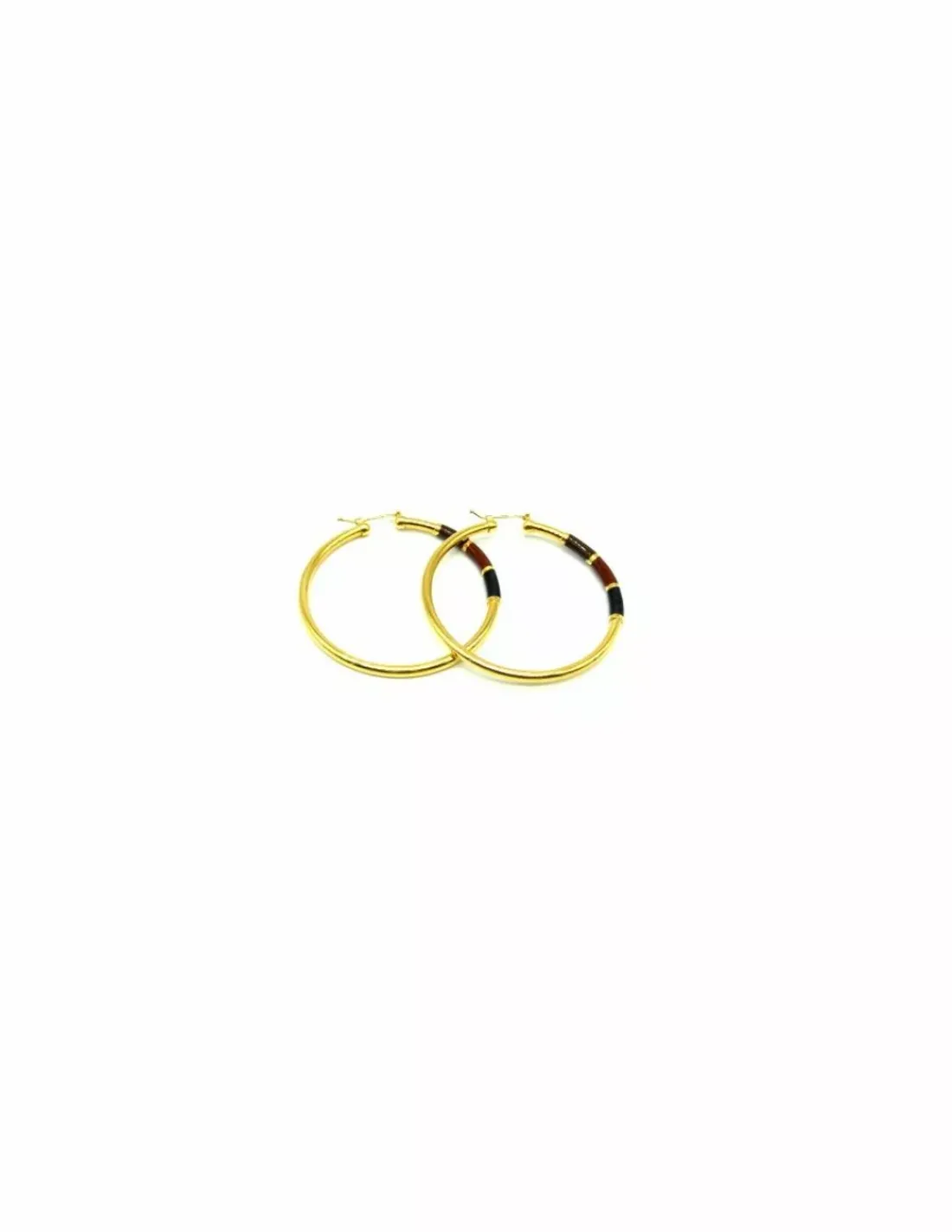 Clearance Aros tubo y lacados Oro 18k Aros De Oro