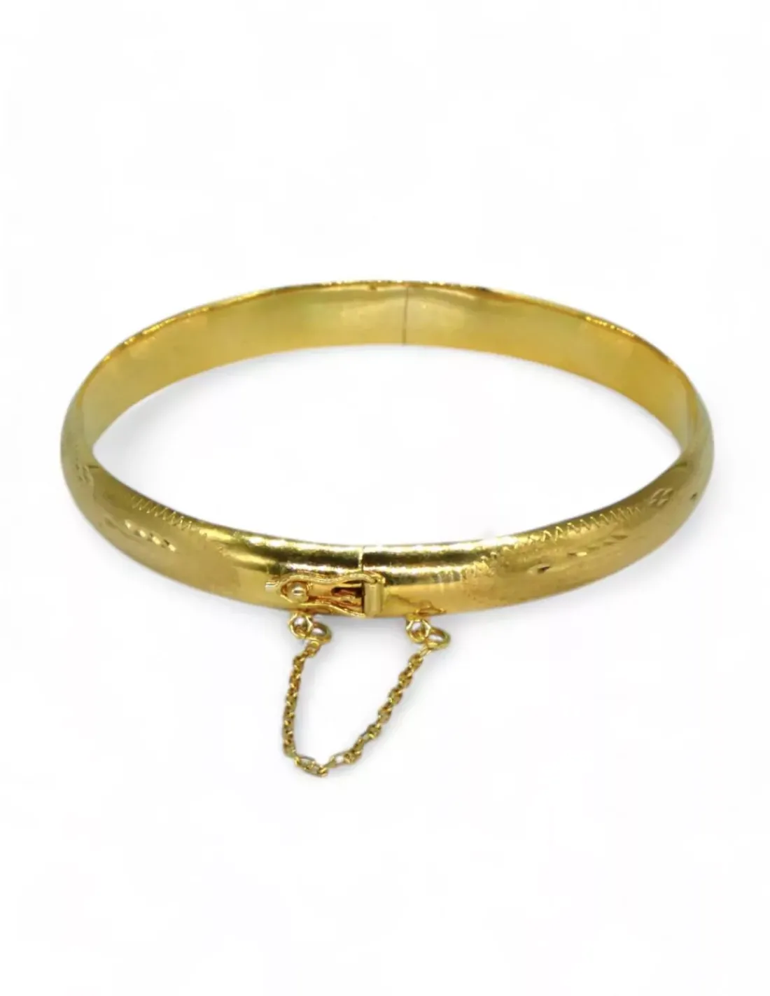 Clearance Caña labrada oro 18k - 6.5cm Cañas | Pulseras De Plata