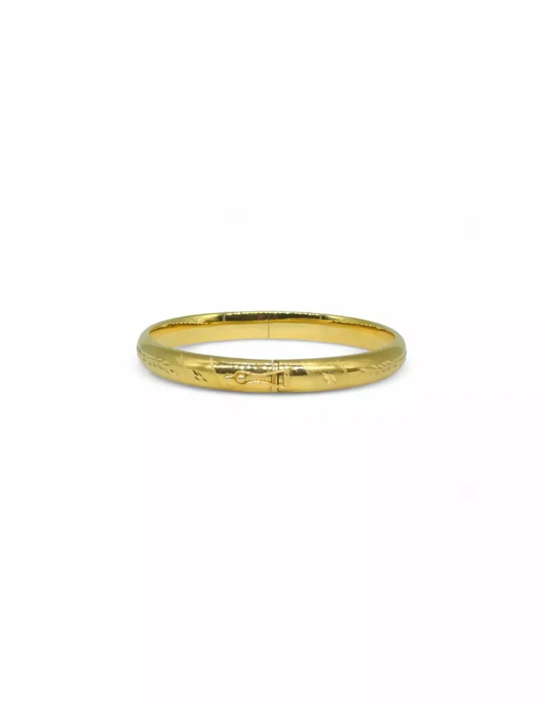 Shop Caña labrada oro 18k - 6.2cm Cañas | Pulseras De Plata