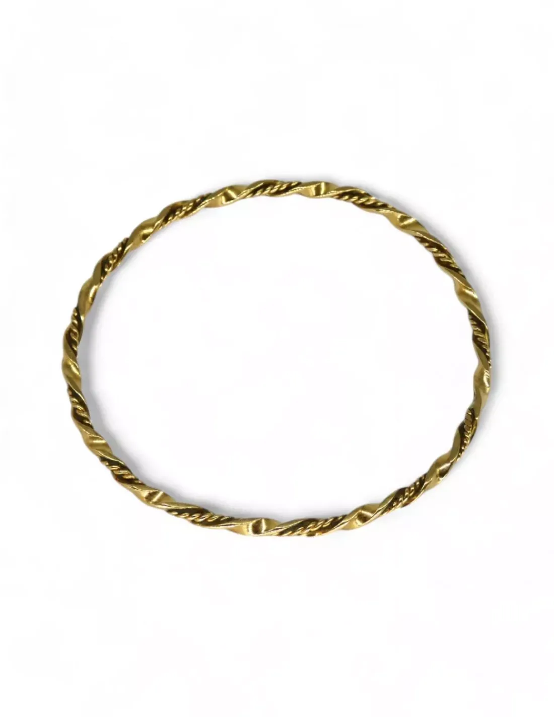 Clearance Caña rizada oro 18k - 6.5cm Cañas | Pulseras De Plata