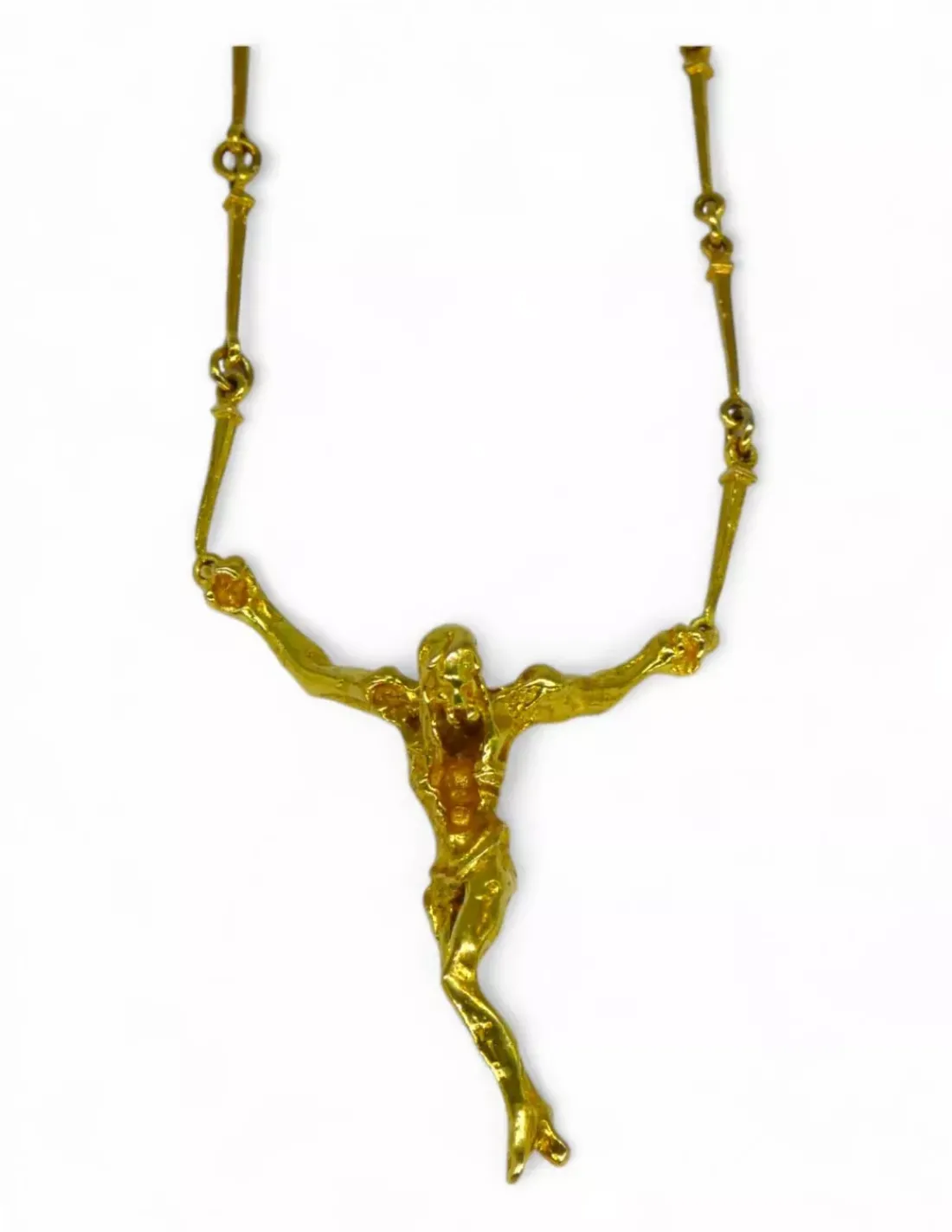 Hot Cadena cristo Dalí oro 18k - 59cm Cadenas De Oro | Gargantillas De Oro