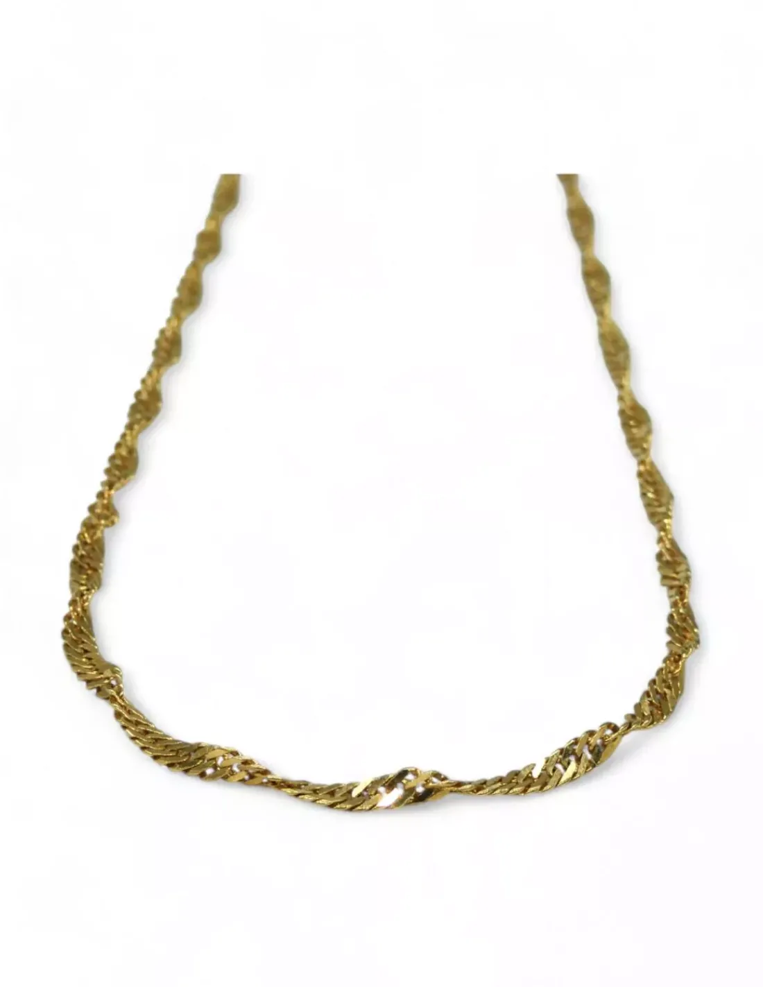 Online Cadena Singapur oro 18k - 59x0.3cm Cadenas De Oro