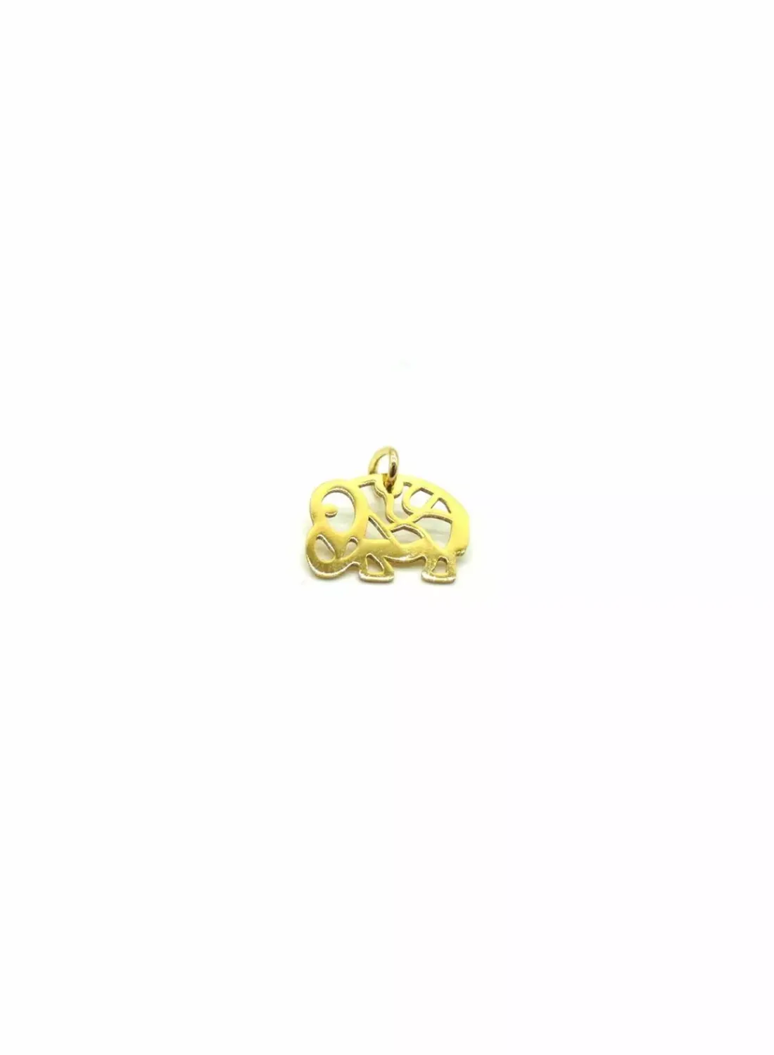 Online Colgante calado de elefante oro 18k - 1,3 cm Colgante Para Bebé Y Niños | Colgante De Animales