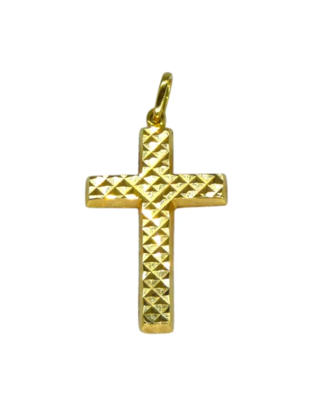 Clearance Colgante cruz labrada oro 18k Crucifijo