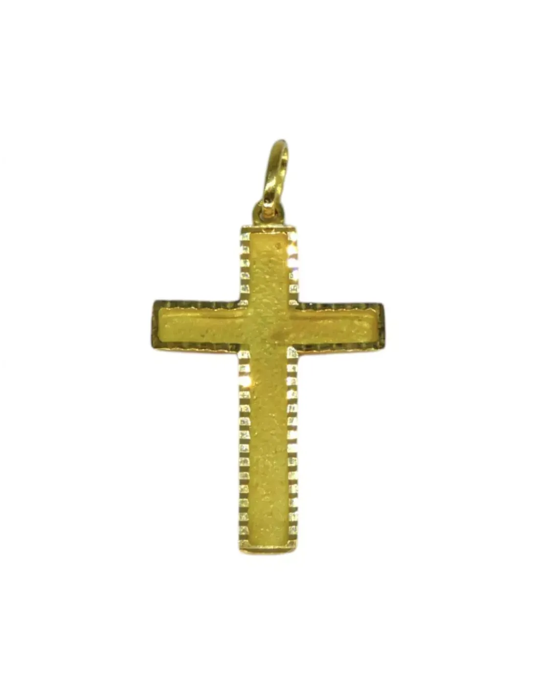 Clearance Colgante cruz labrada oro 18k Crucifijo