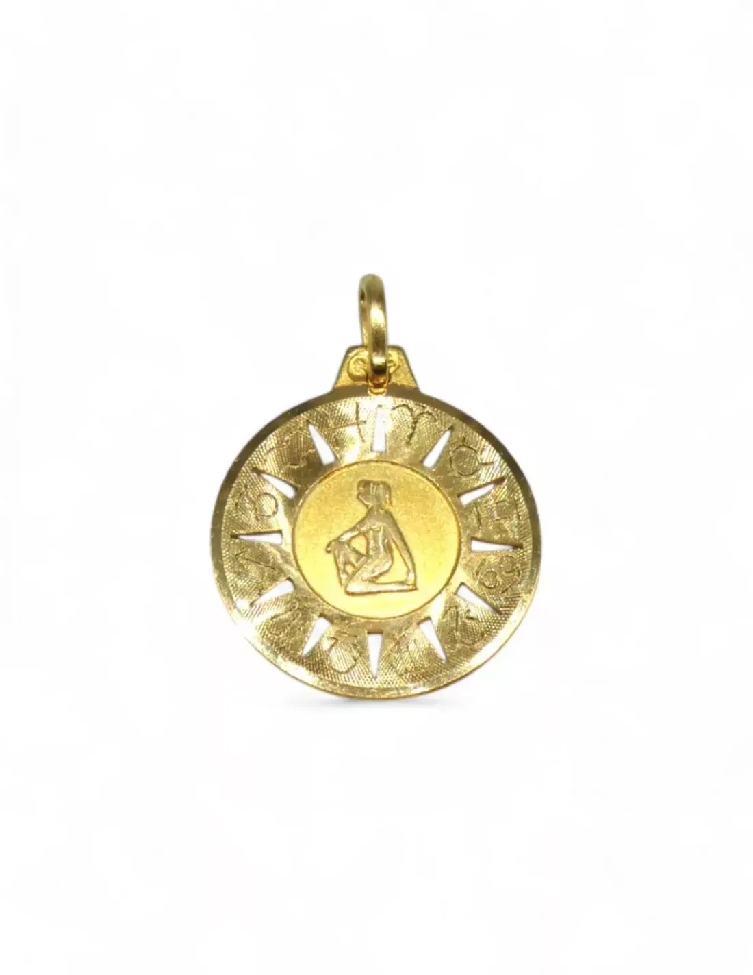 Hot Colgante horoscopo Virgo oro 18k Colgante De Horóscopo