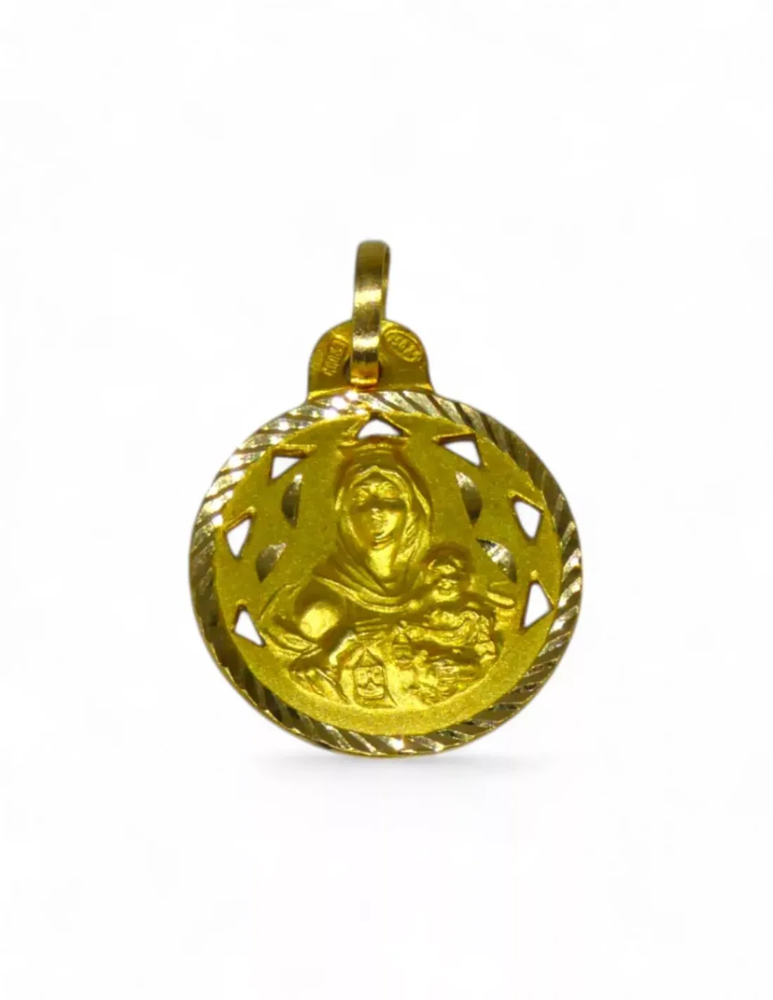 Hot Colgante medalla virgen del Carmen oro 18k - 1.8cm Medalla De La Virgen | Colgante Con La Virgen