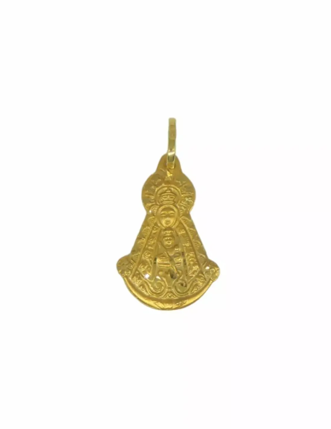 Clearance Colgante medalla virgen del Rocío oro 18k Colgante Con La Virgen