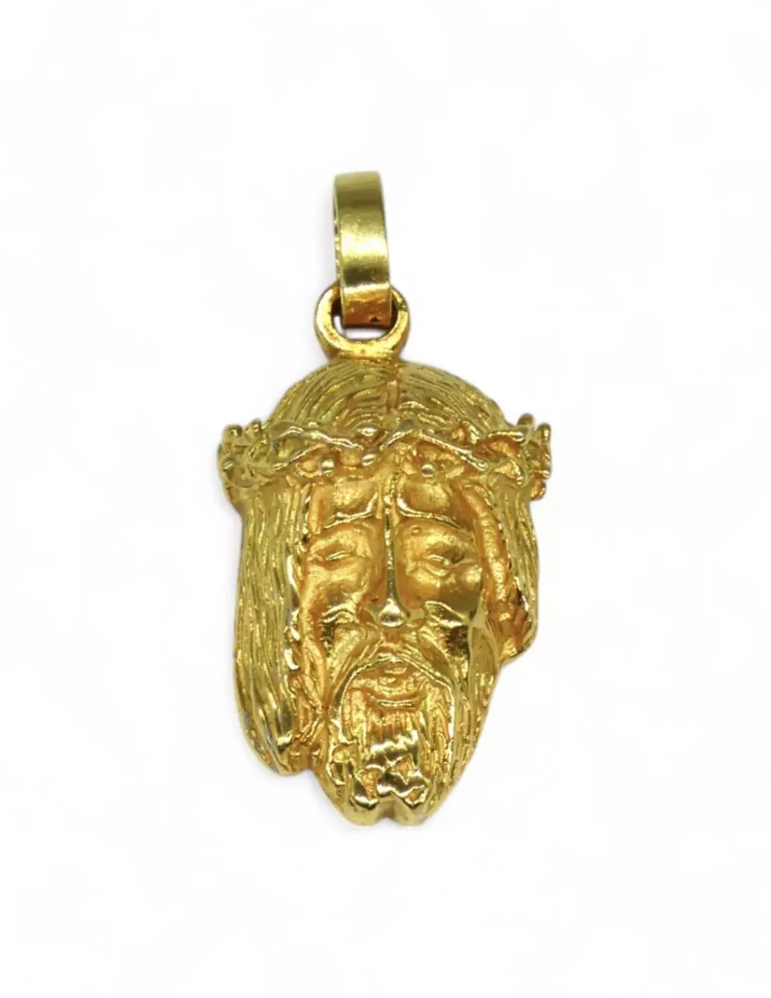 Discount Colgante Rostro de Cristo oro 18k - 3,3cm Medalla De Cristo | Colgante De Cristo